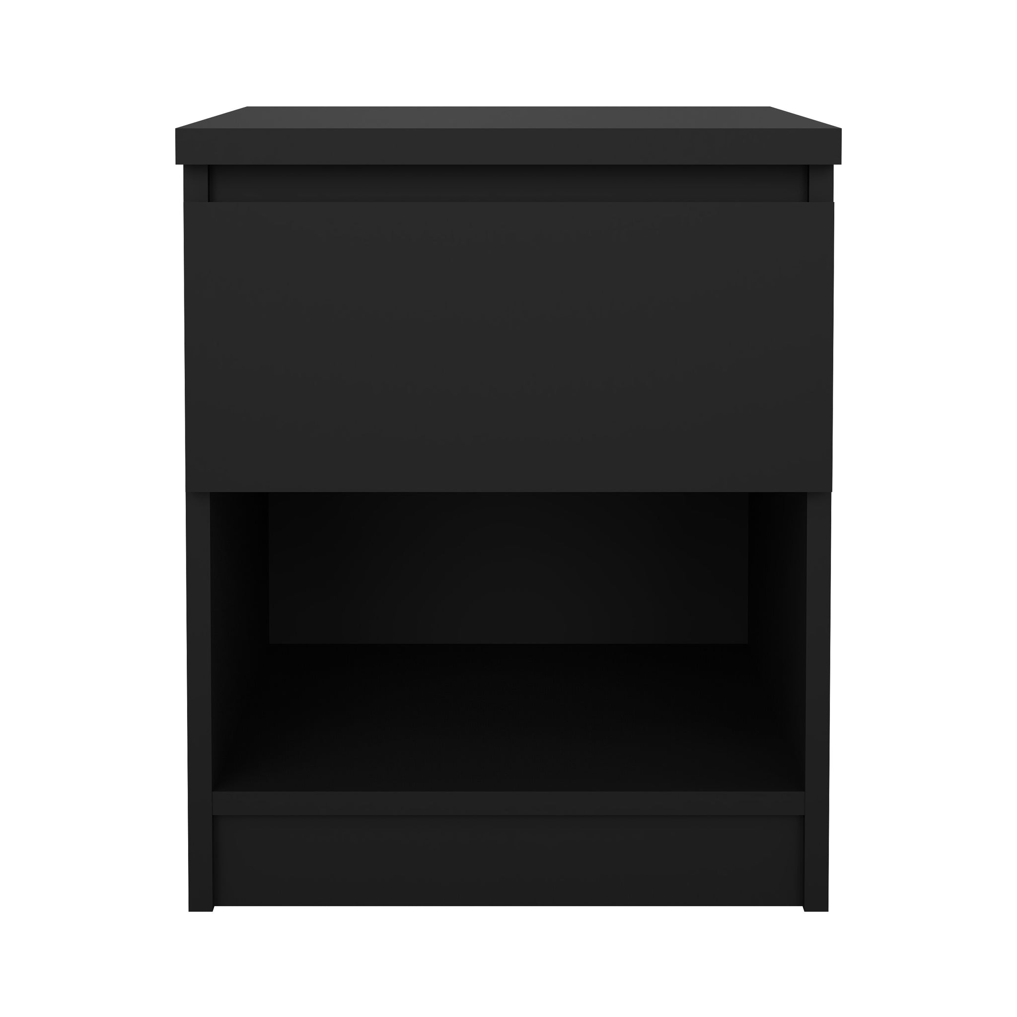 STENLEV | שידת לילה ממלמין 40/40 ס"מ, עם מגירה ומדף פתוח