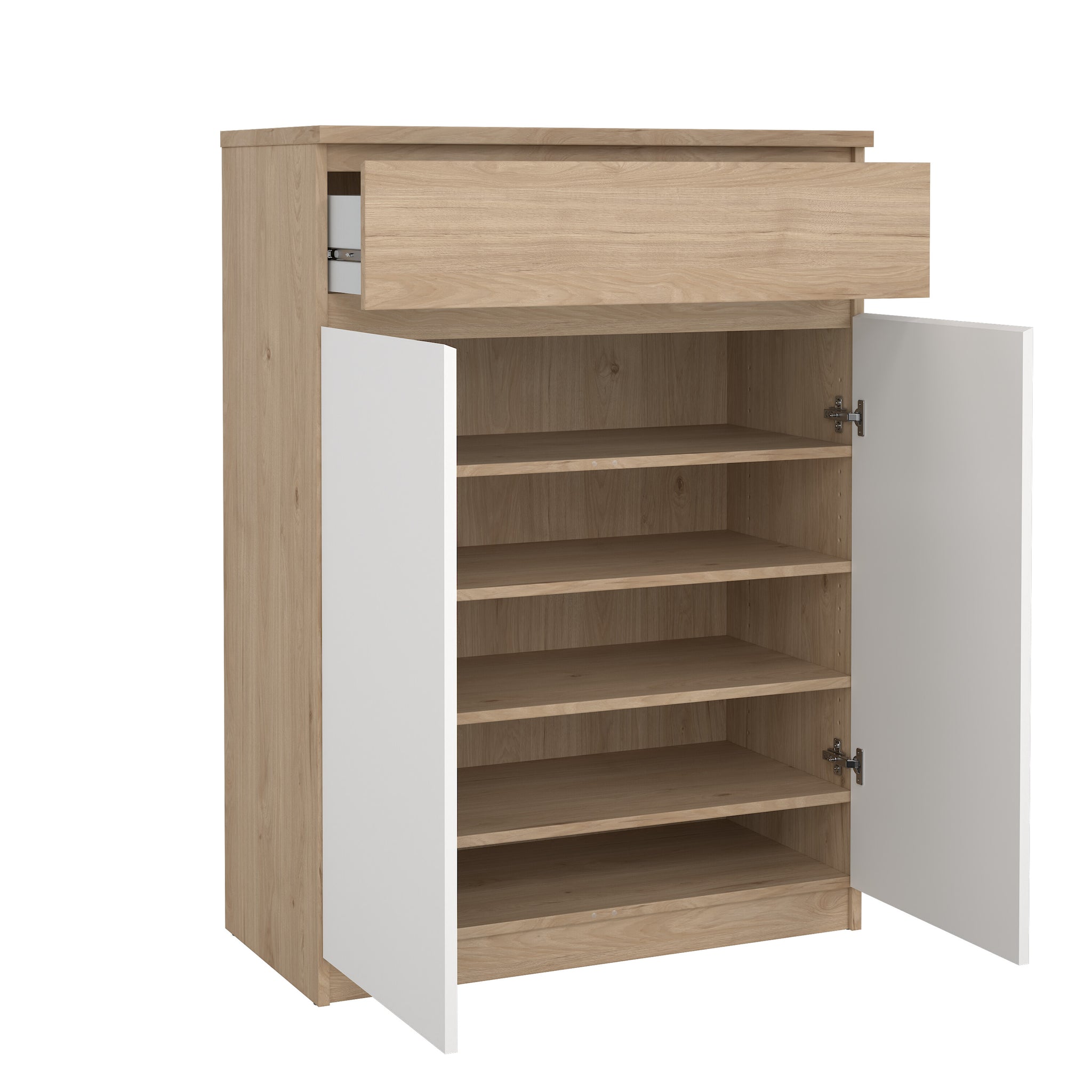 GORMI | ארון נעליים ממלמין, עם מדפים ומגירה