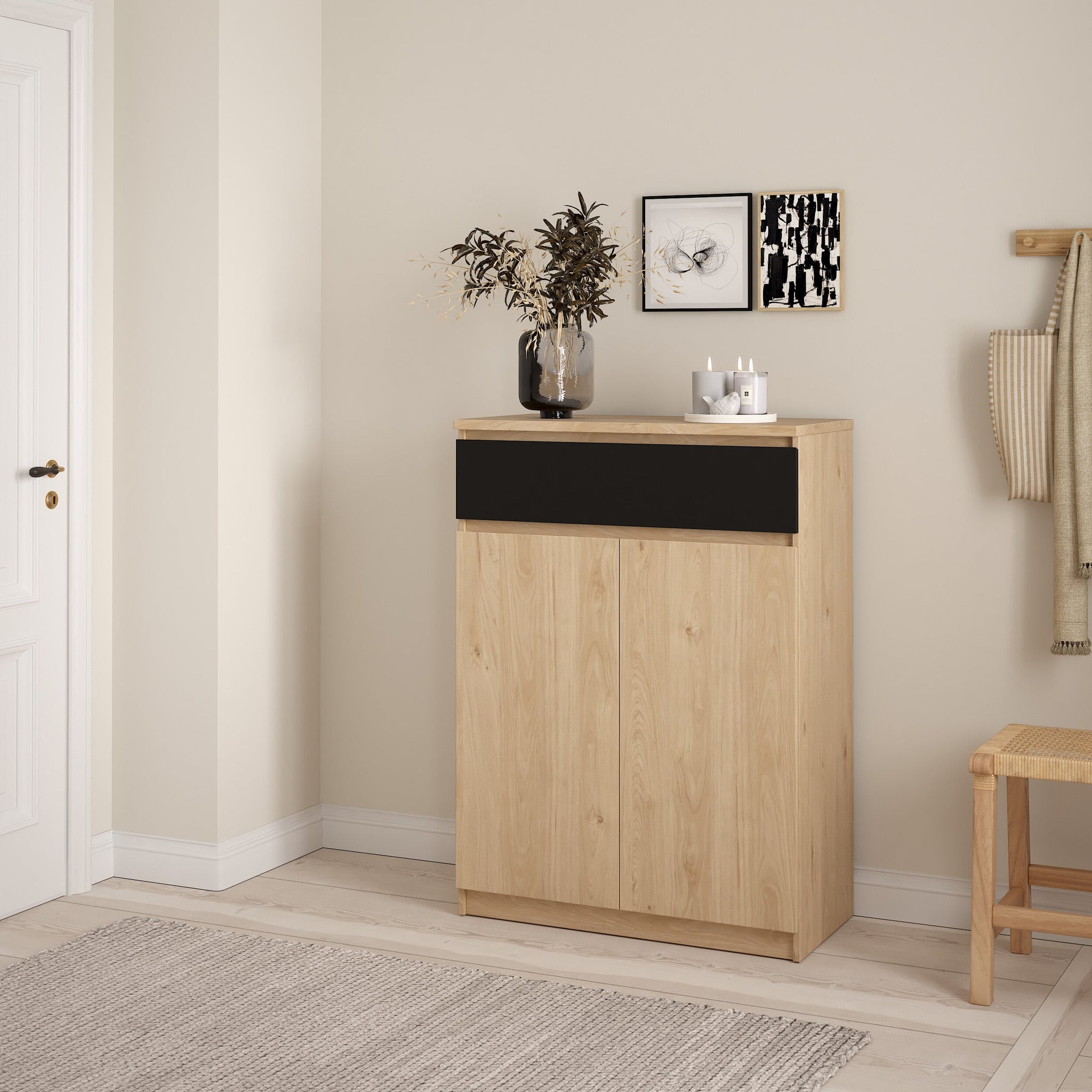 ELOFS | ארון נעליים ממלמין, עם מדפים ומגירה