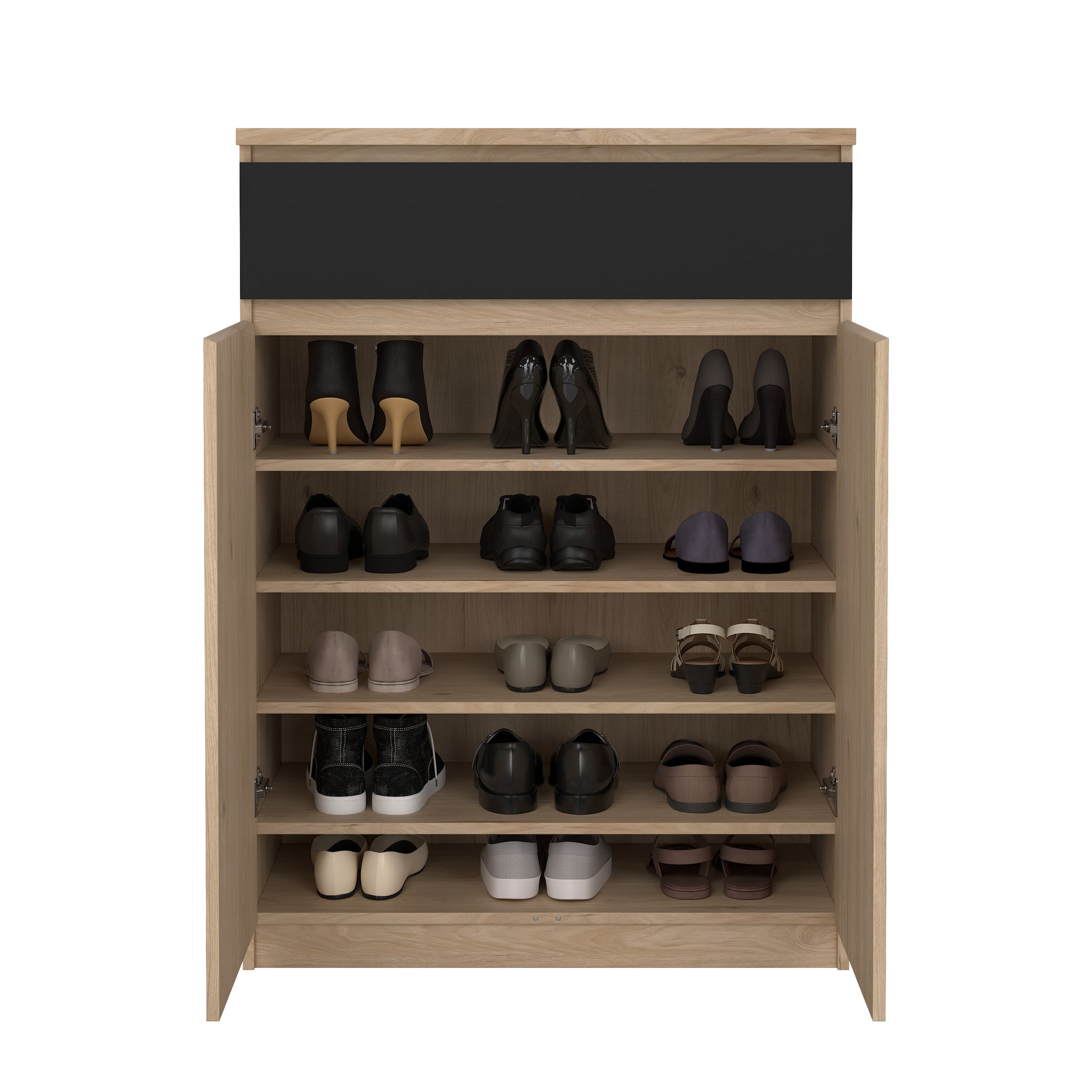ELOFS | ארון נעליים ממלמין, עם מדפים ומגירה