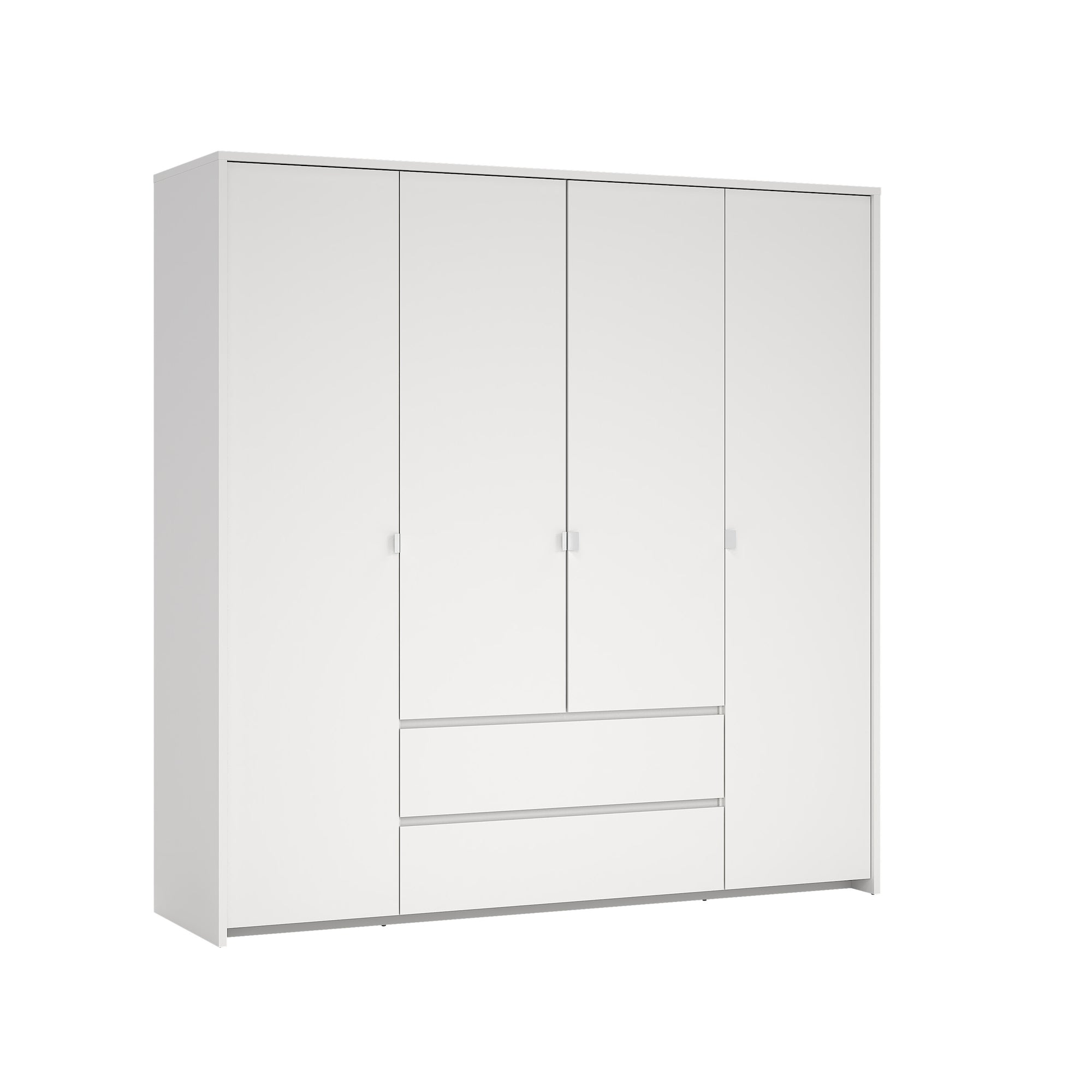 LEIFBAL | ארון פתיחה 4 דלתות ו-2 מגירות, בחיפוי מלמין