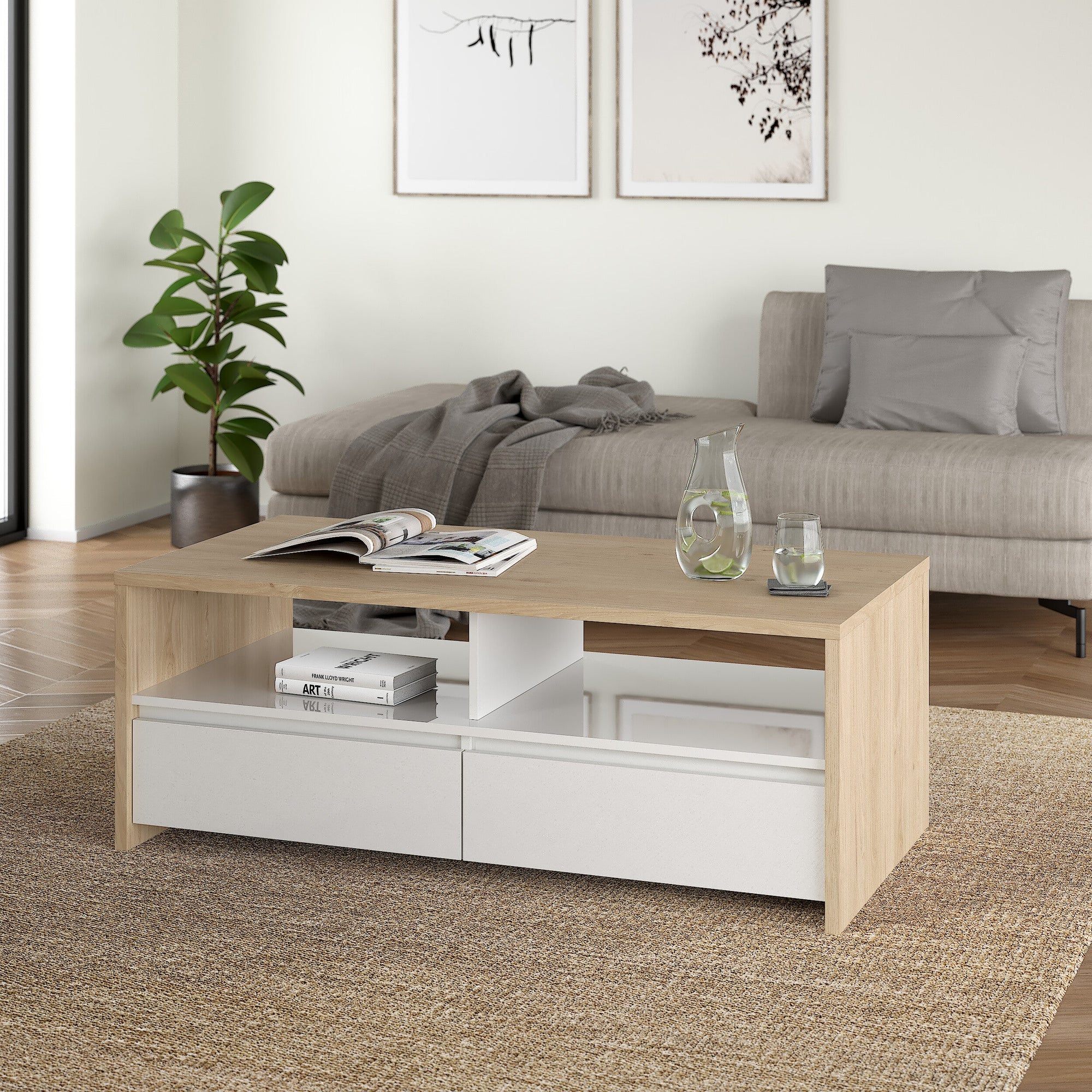 CUBO | שולחן סלון מלבני 120/60 ס"מ - KUALA