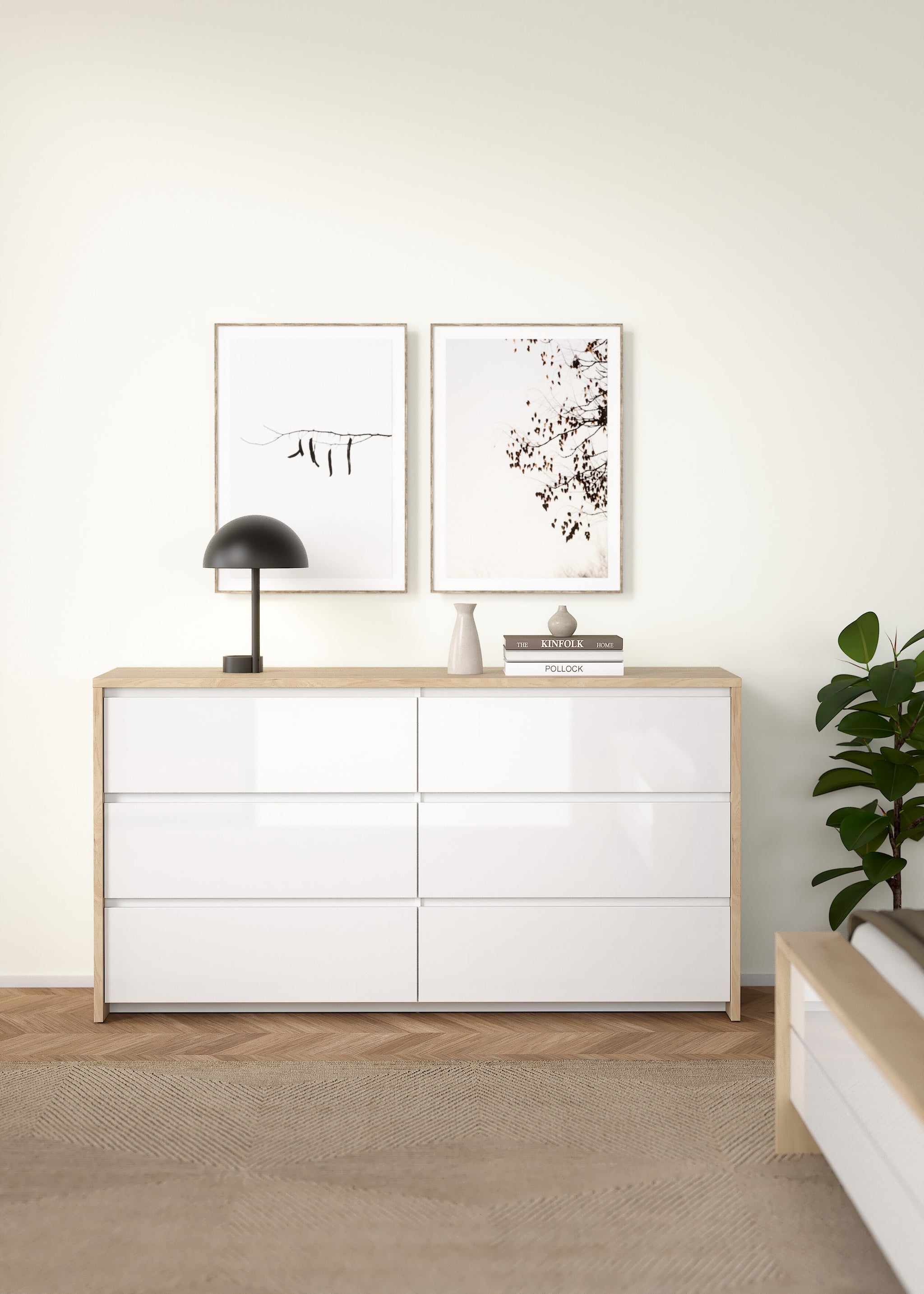 GROUNDA | קומודה עם 6 מגירות - KUALA