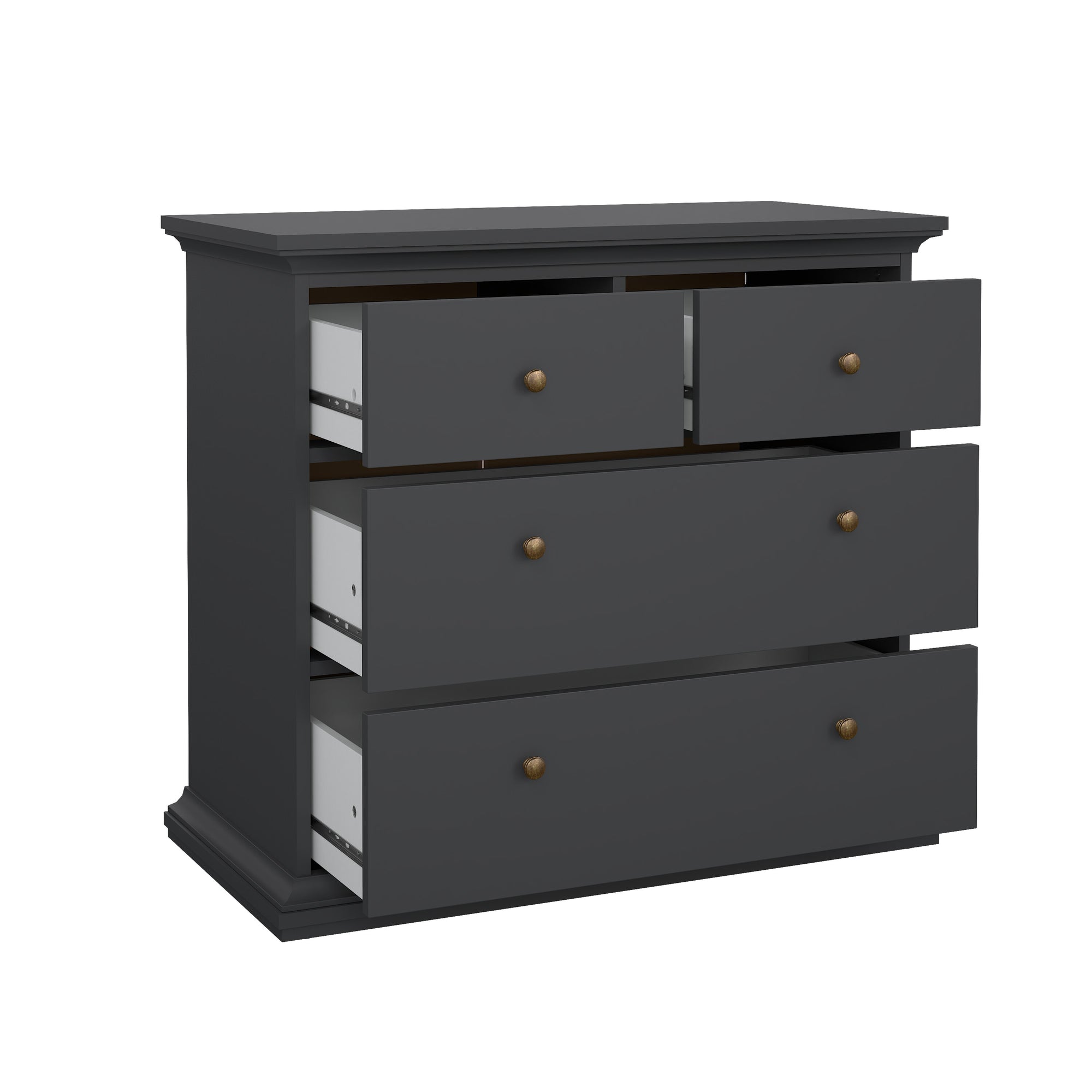 HAKUTI | שידת אחסון ממלמין, עם 4 מגירות