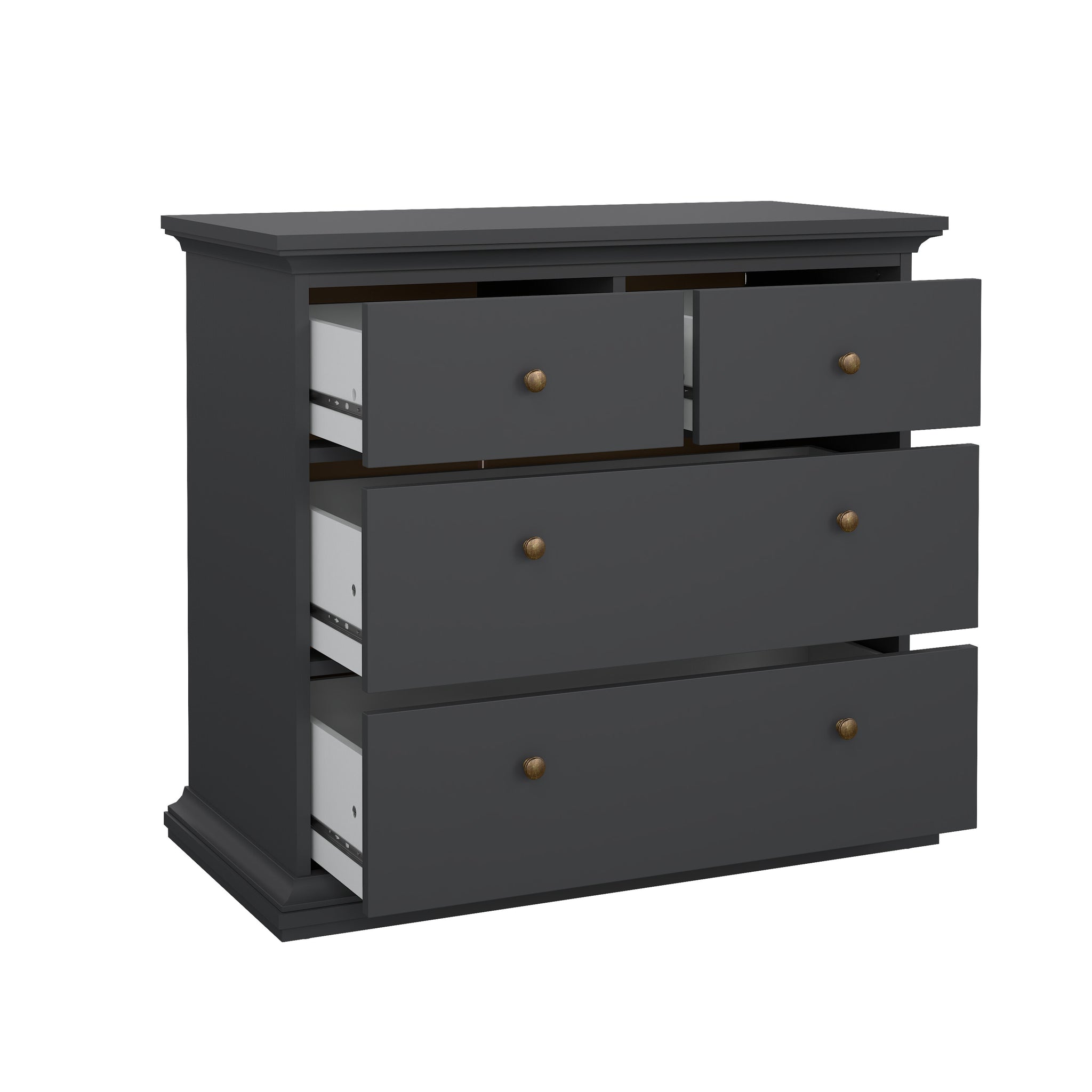 HAKUTI | שידת אחסון ממלמין, עם 4 מגירות