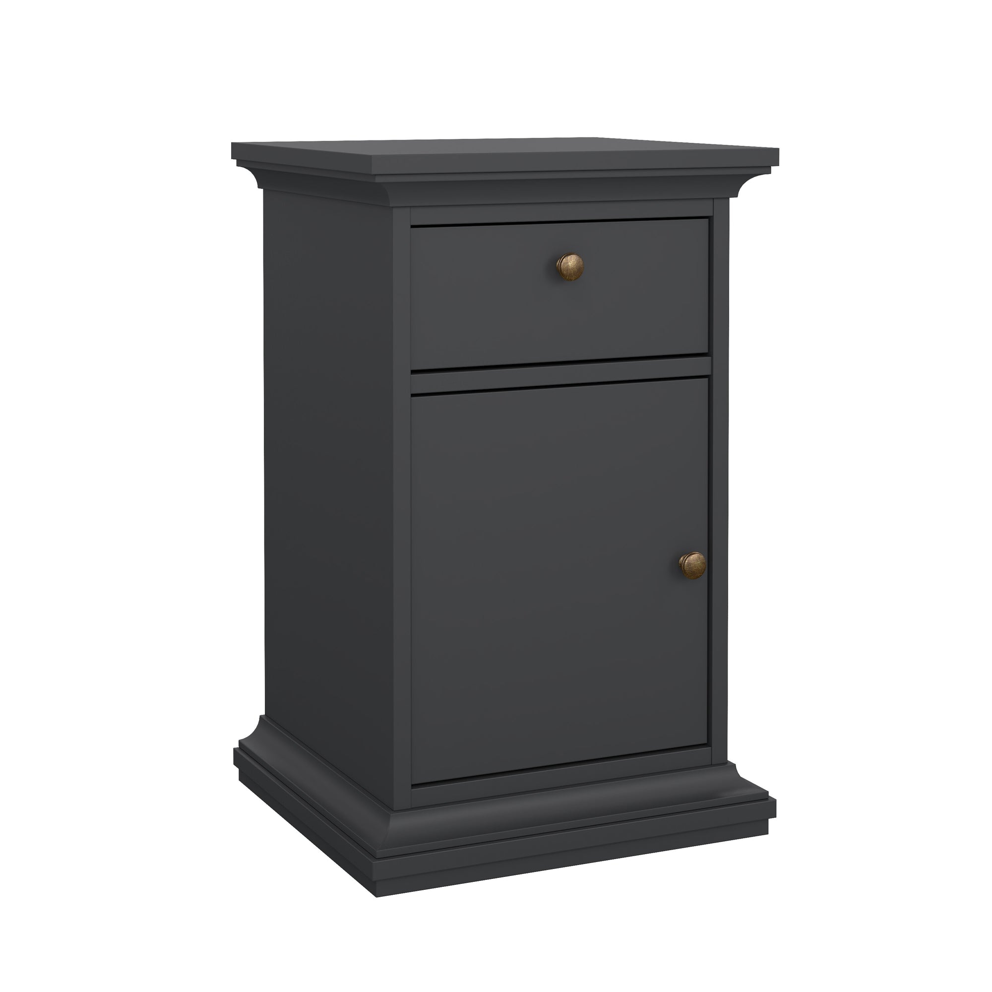 HALDSET | שידת לילה ממלמין 44/40 ס"מ, עם מגירה ומדף סגור