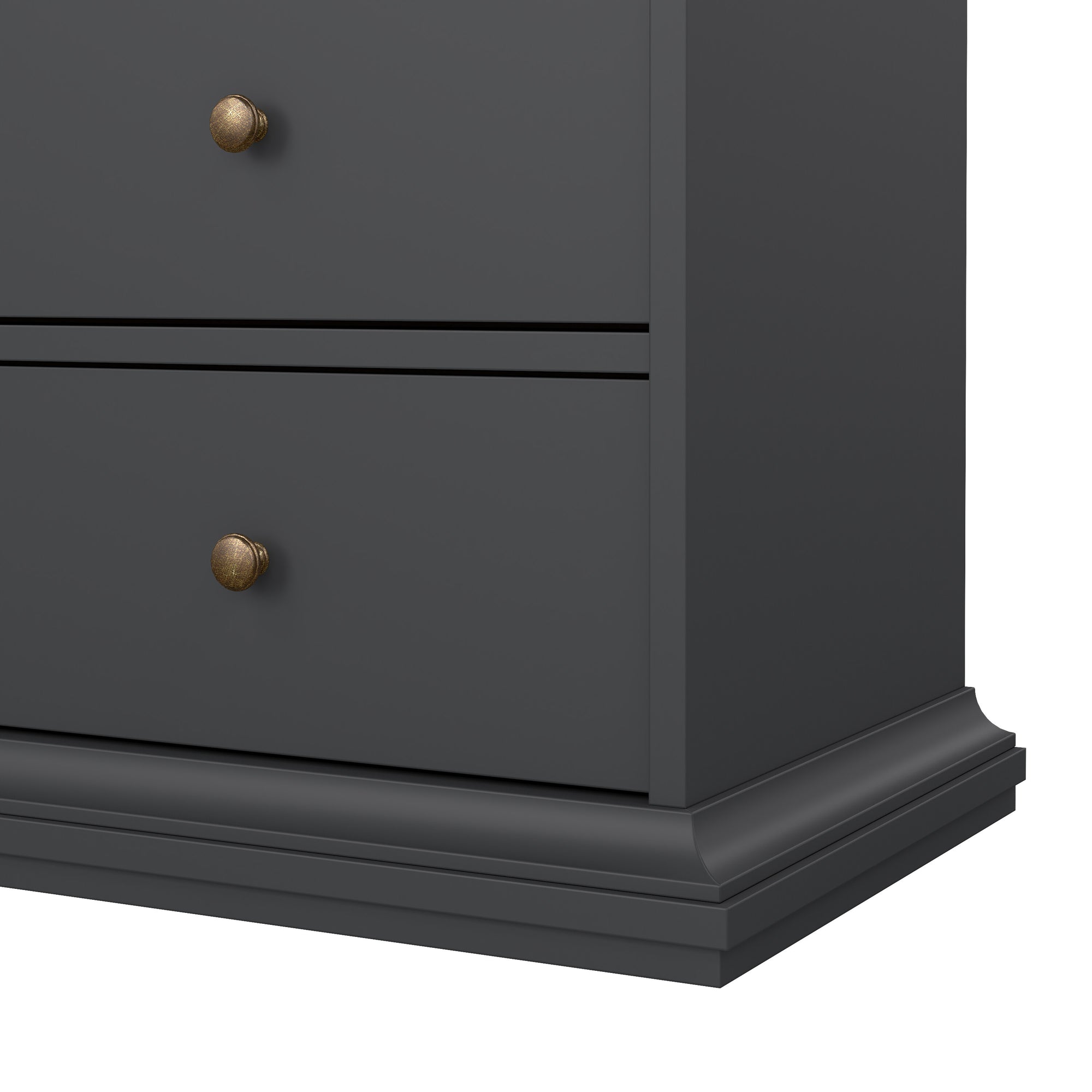 GUSTA | ספריה בשילוב זכוכית עם 2 דלתות ו- 2 מגירות - KUALA