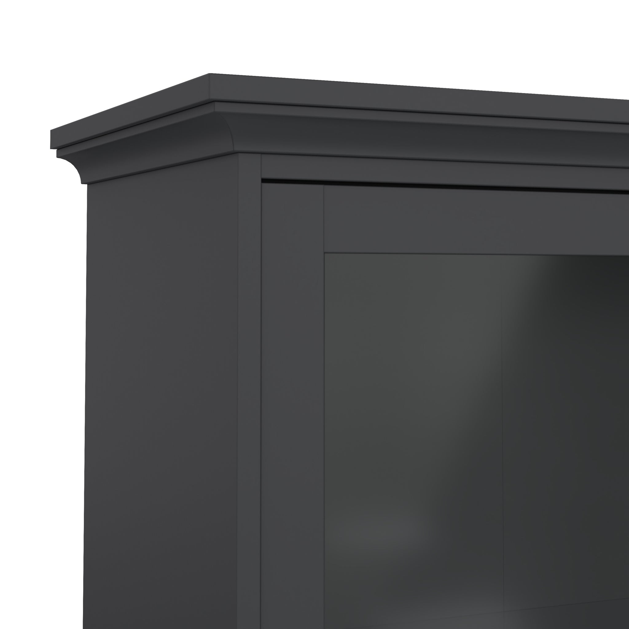 GUSTA | ספריה בשילוב זכוכית עם 2 דלתות ו- 2 מגירות - KUALA