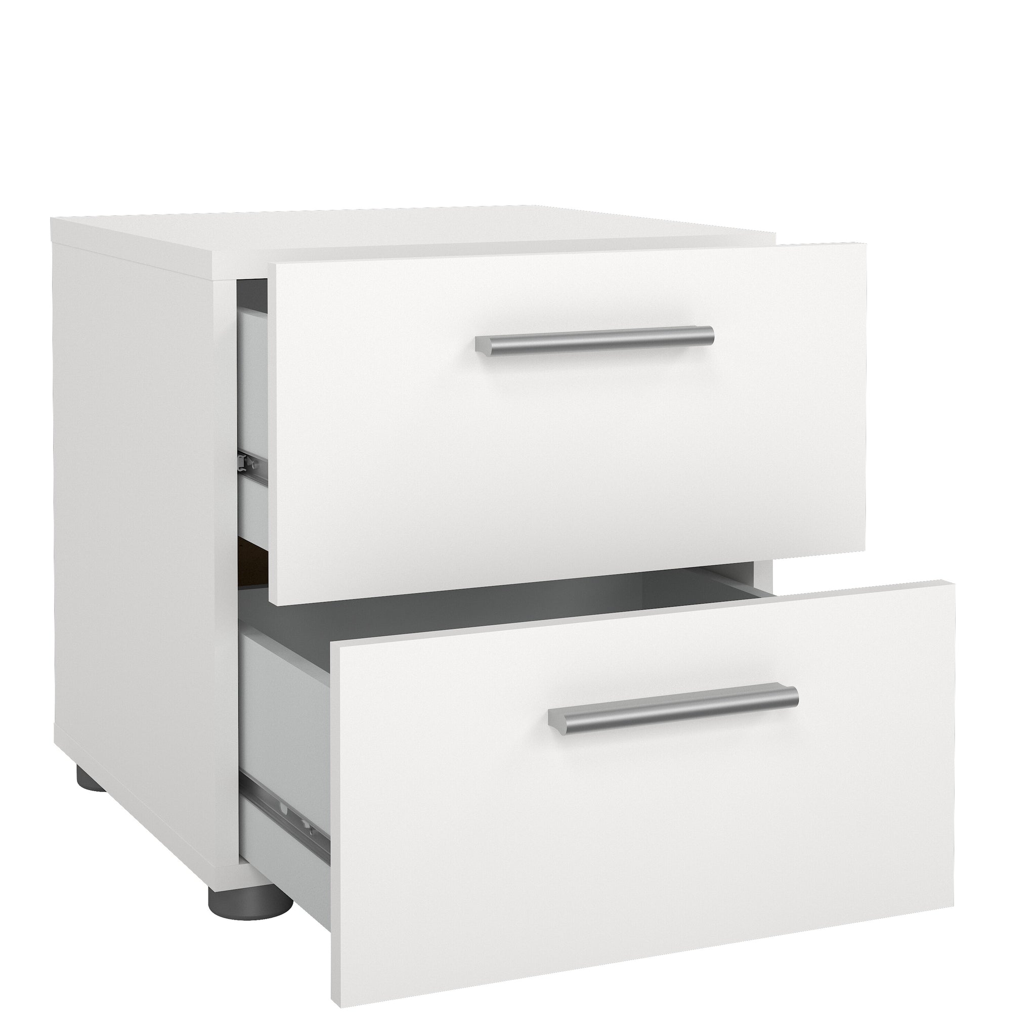 EDDA | שידת לילה ממלמין 40/40 ס"מ, עם מגירות