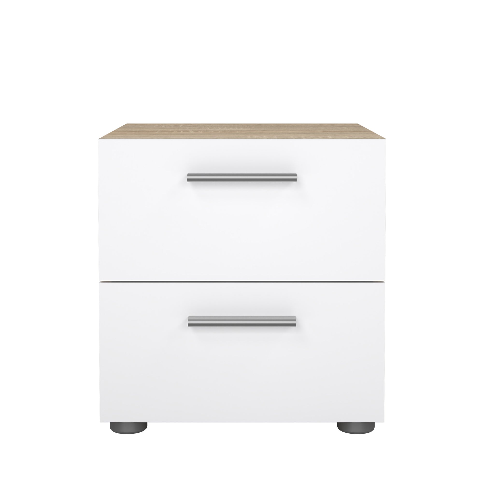 EDDA | שידת לילה ממלמין 40/40 ס"מ, עם מגירות