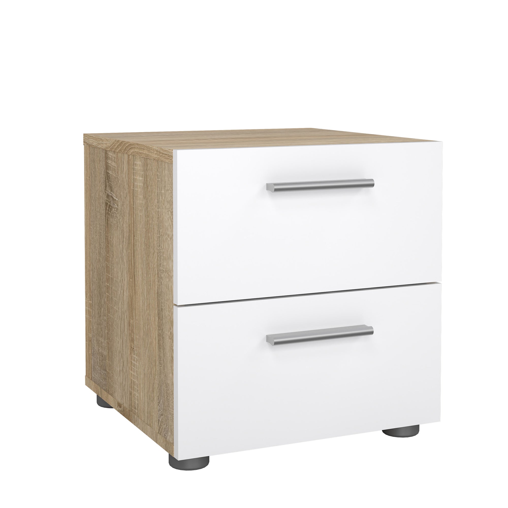 EDDA | שידת לילה ממלמין 40/40 ס"מ, עם מגירות