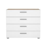 לבן בשילוב עץ אלון טבעי