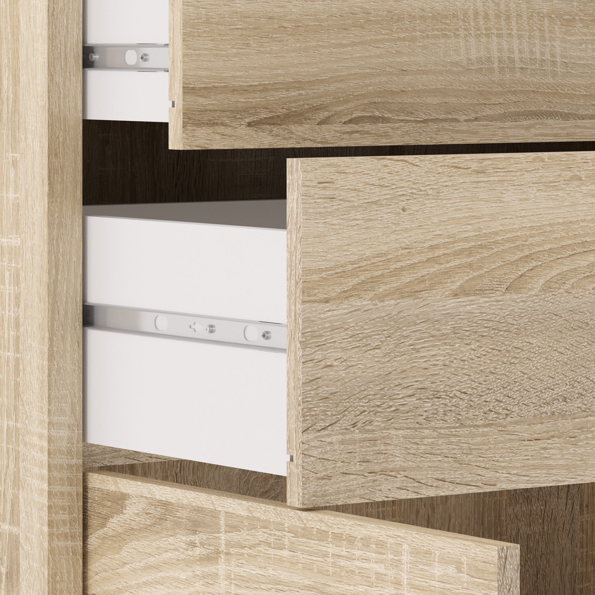 KOMILA | יחידת מדפים ומגירות ממלמין