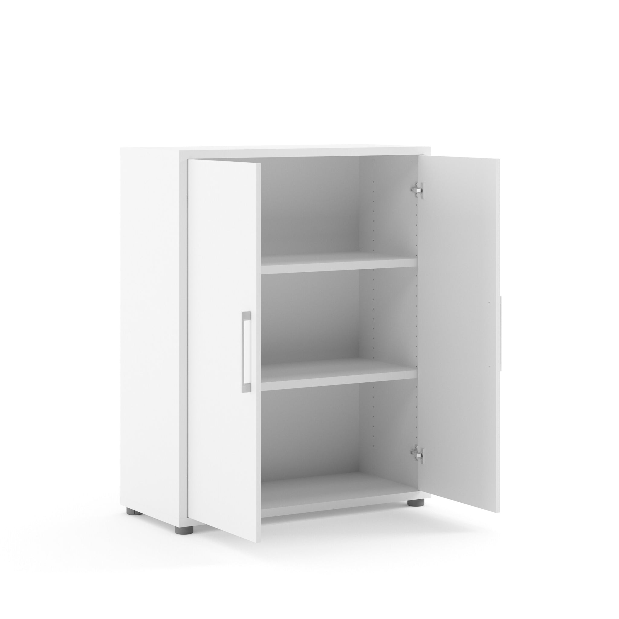 RAKI | יחידת מדפים ממלמין, עם מדפים סגורים