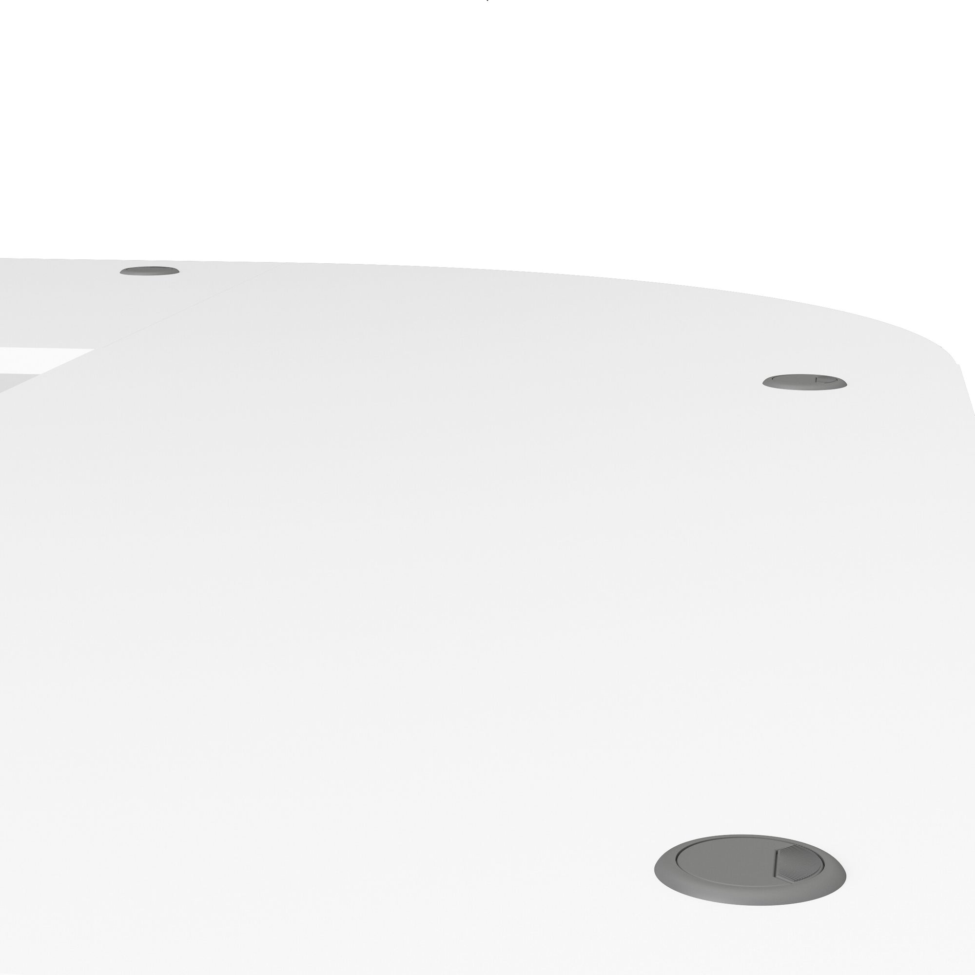 LIBALA | שולחן עבודה פינתי ושידת מגירות ממלמין ומתכת, 230/200 ס"מ - KUALA