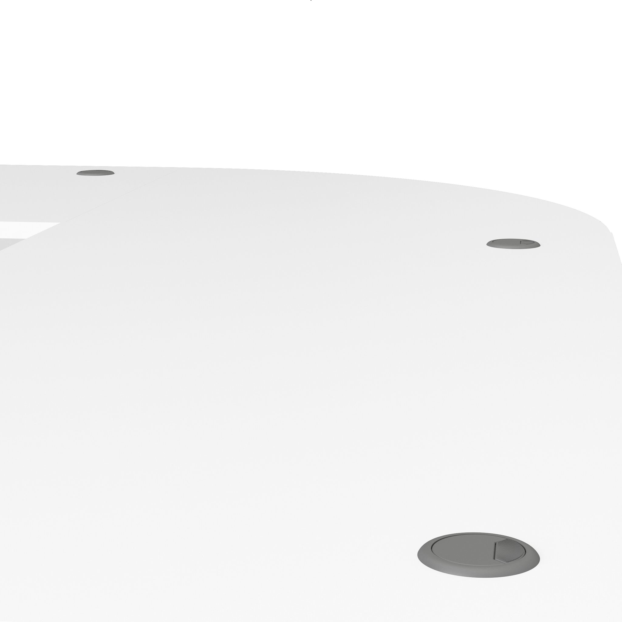 LIBALA | שולחן עבודה פינתי ושידת מגירות ממלמין ומתכת, 230/200 ס"מ - KUALA