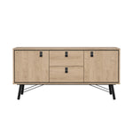 EDDARO | מזנון נורדי עם 2 מגירות ו-2 דלתות אחסון - KUALA