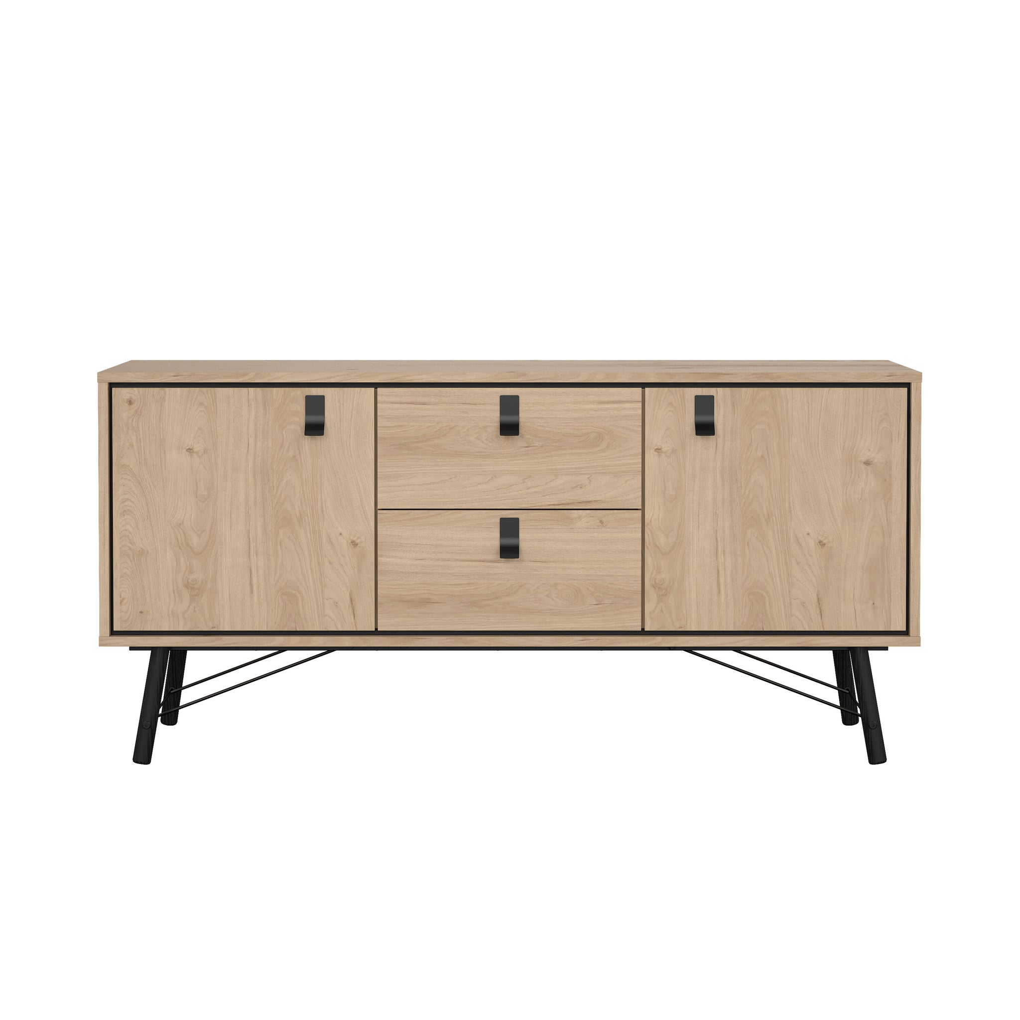 EDDARO | מזנון נורדי עם 2 מגירות ו-2 דלתות אחסון - KUALA