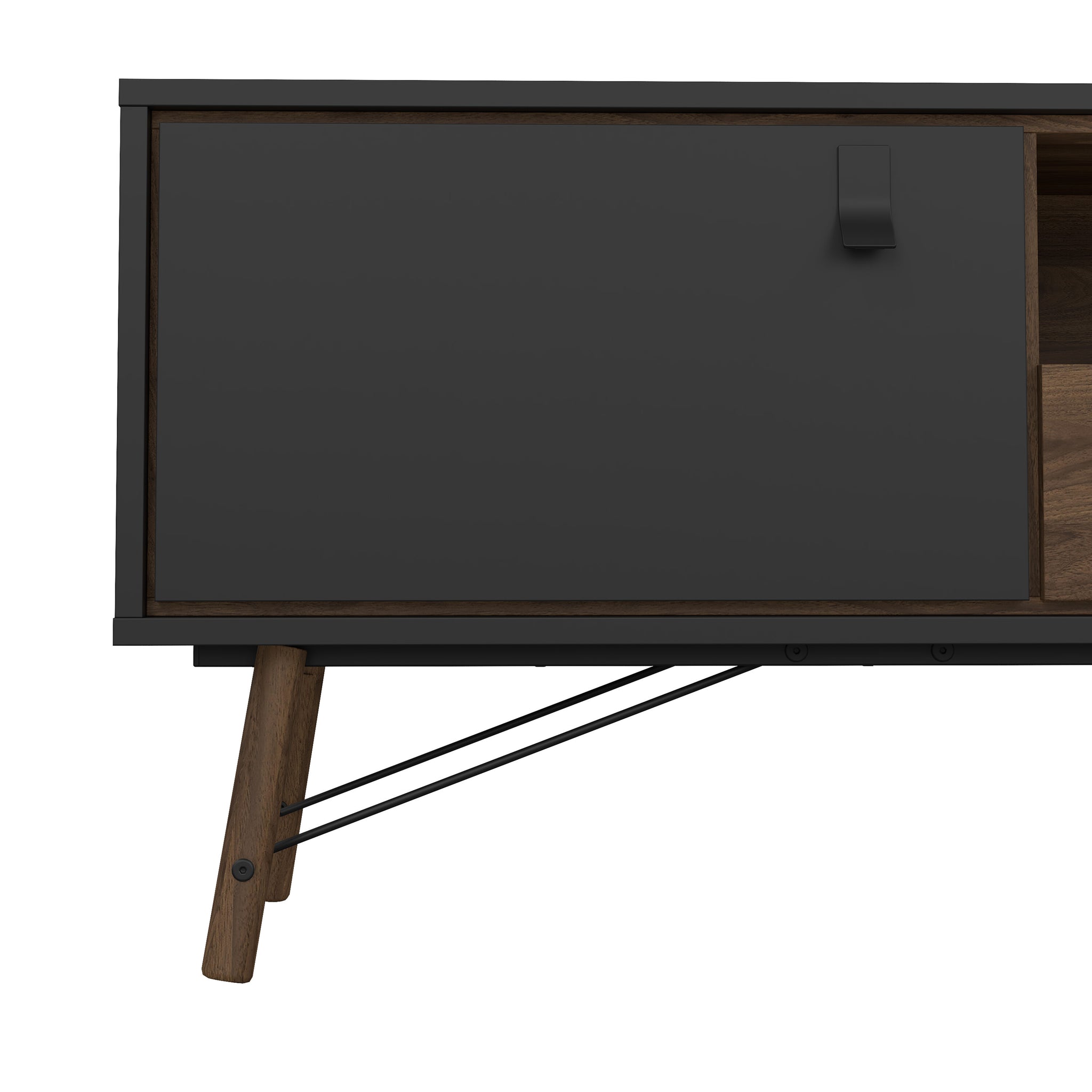 LAVAN | מזנון נורדי ממלמין, עם מגירה, מדף פתוח ומדף סגור