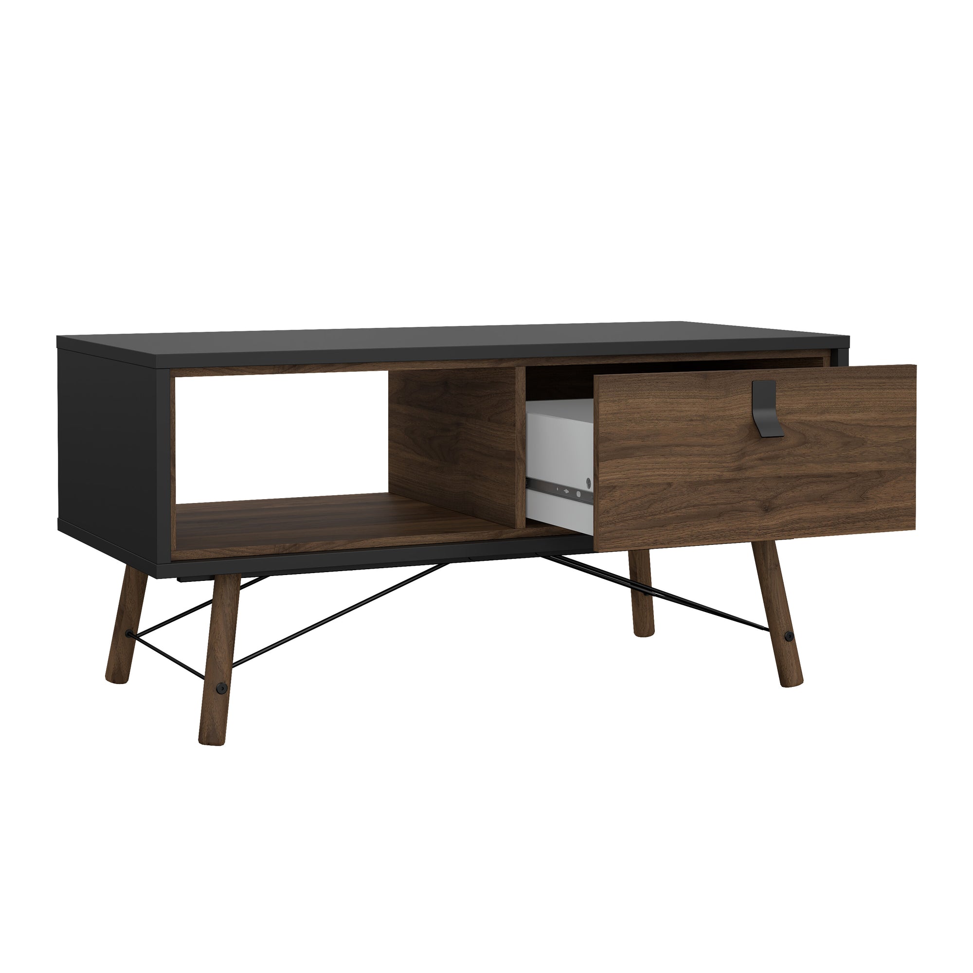 ALFUN | שולחן סלון מלבני ממלמין, 100/50 ס"מ