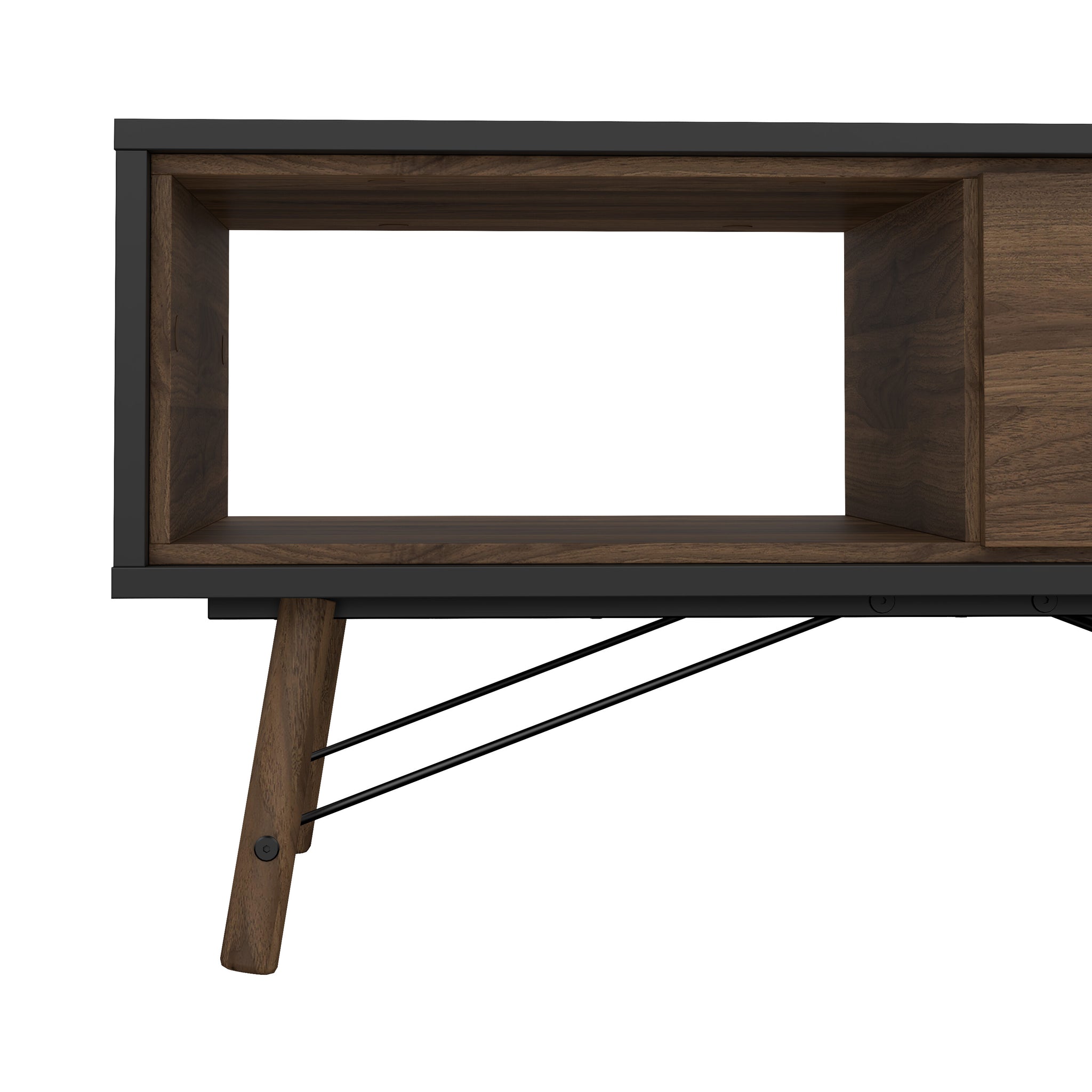 ALFUN | שולחן סלון מלבני ממלמין, 100/50 ס"מ