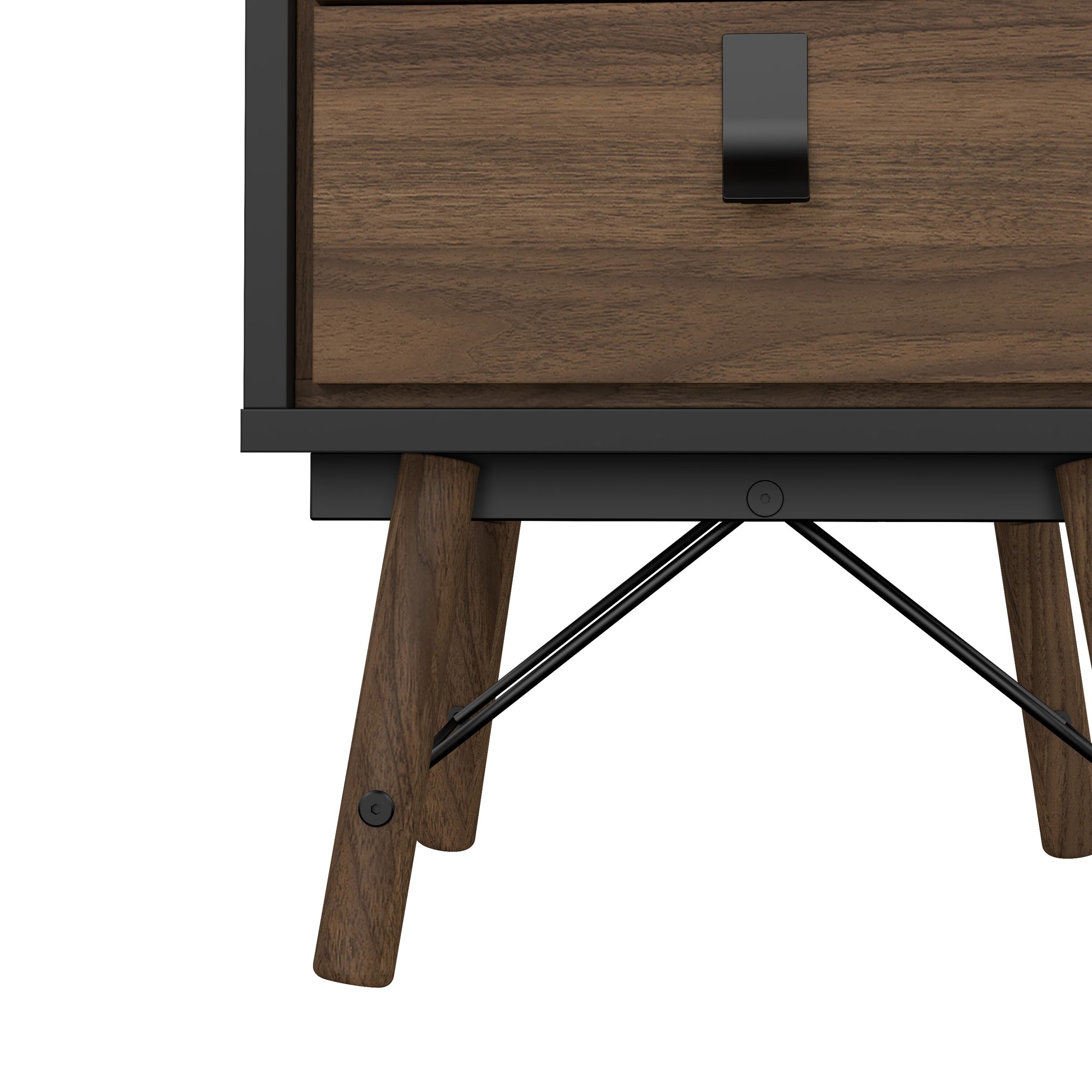 ORVIK | שידת לילה ממלמין 44/40 ס"מ, עם 2 מגירות