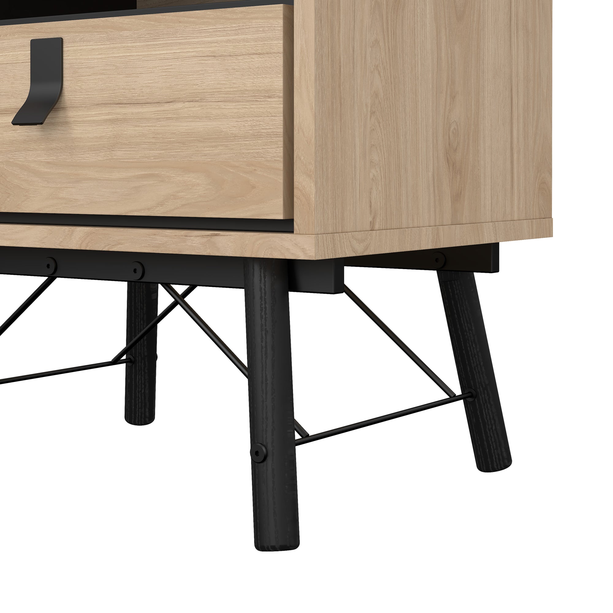 IGANUR | שידת לילה ממלמין 54/40 ס"מ, עם מגירה ומדף פתוח