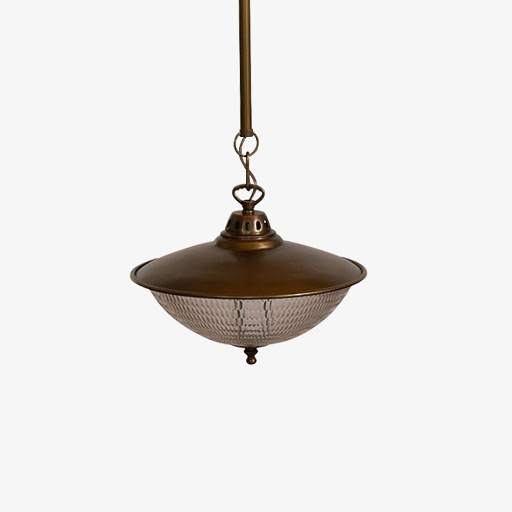 TOTIRA | מנורת מתכת וזכוכית חרוטה