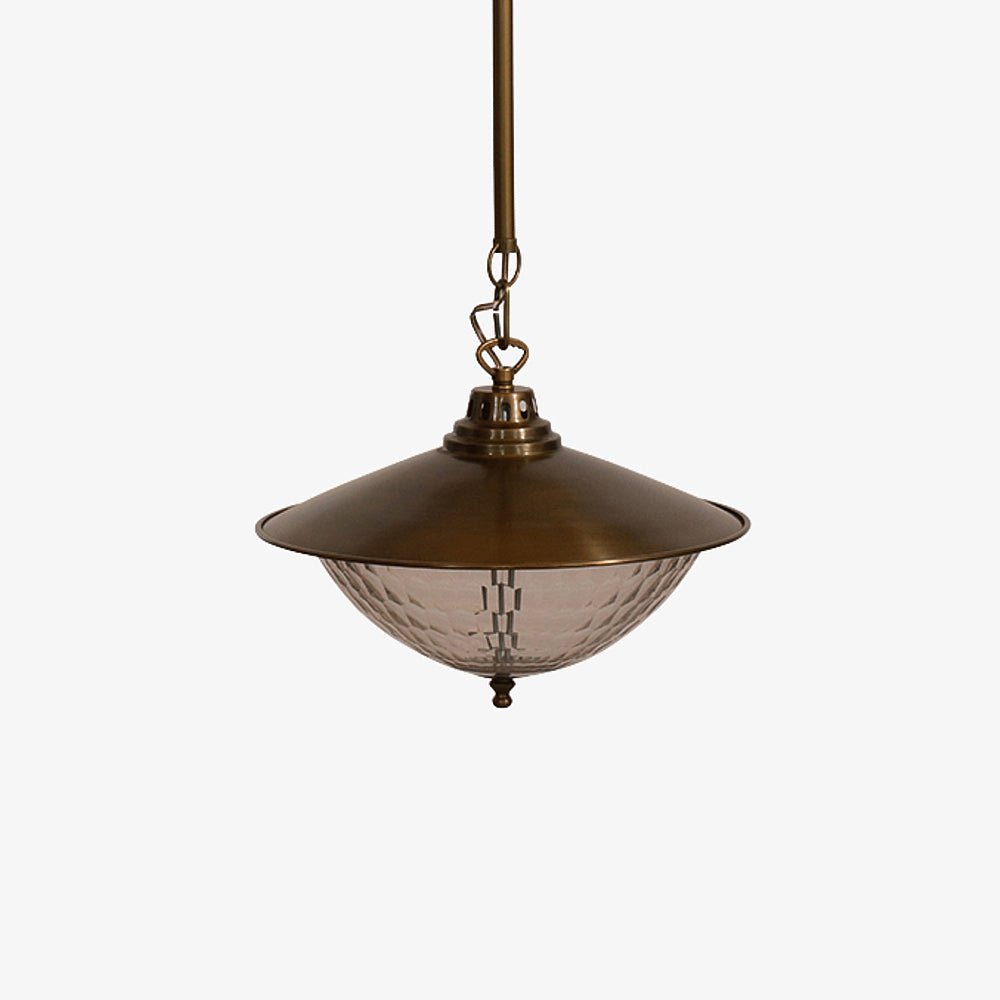 YUMABO | מנורת מתכת וזכוכית חרוטה