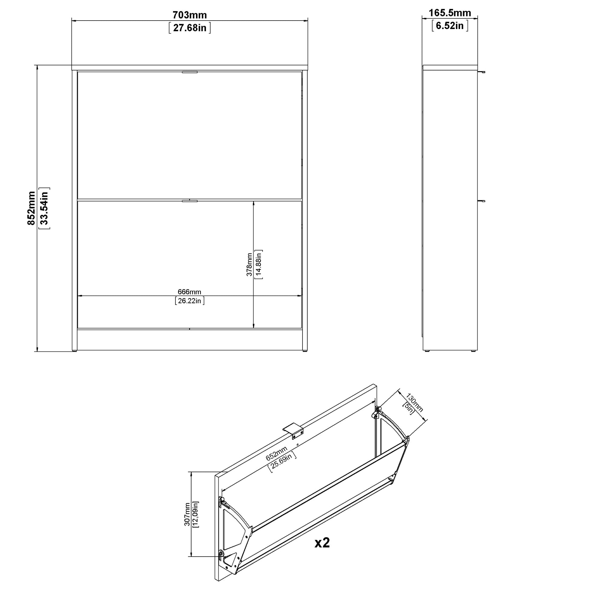 SIGRAL | ארון נעליים ממלמין
