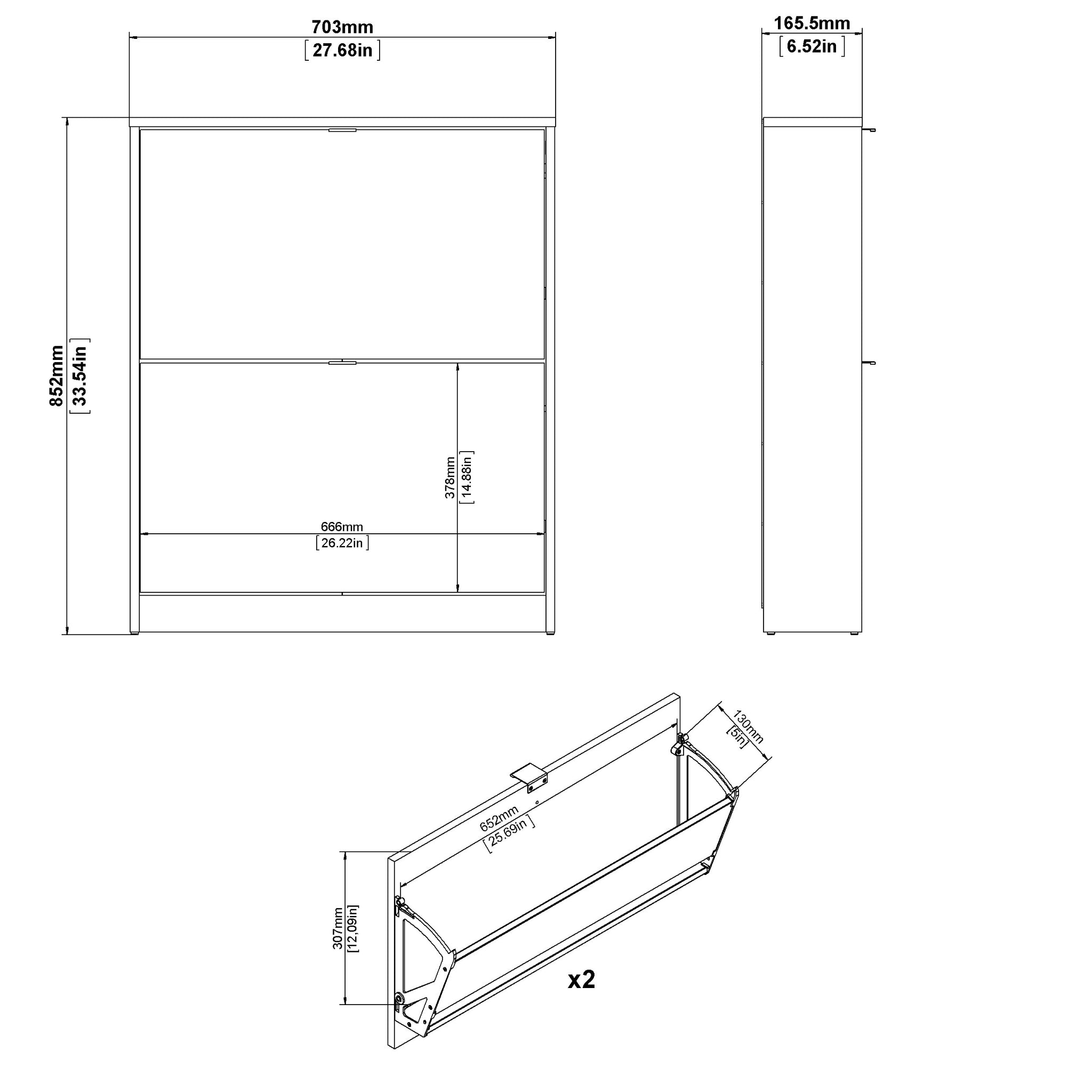 SIGRAL | ארון נעליים ממלמין