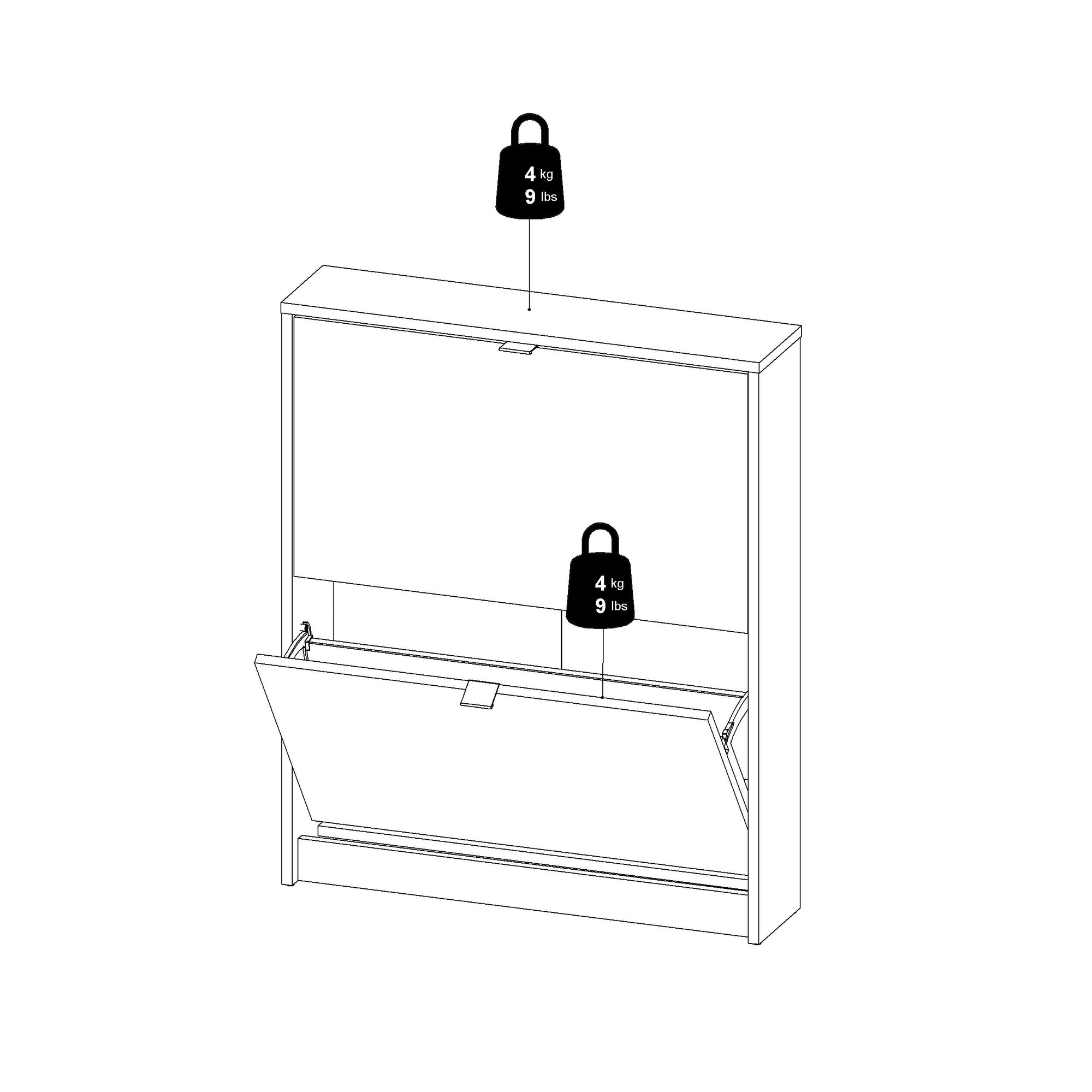 SIGRAL | ארון נעליים ממלמין