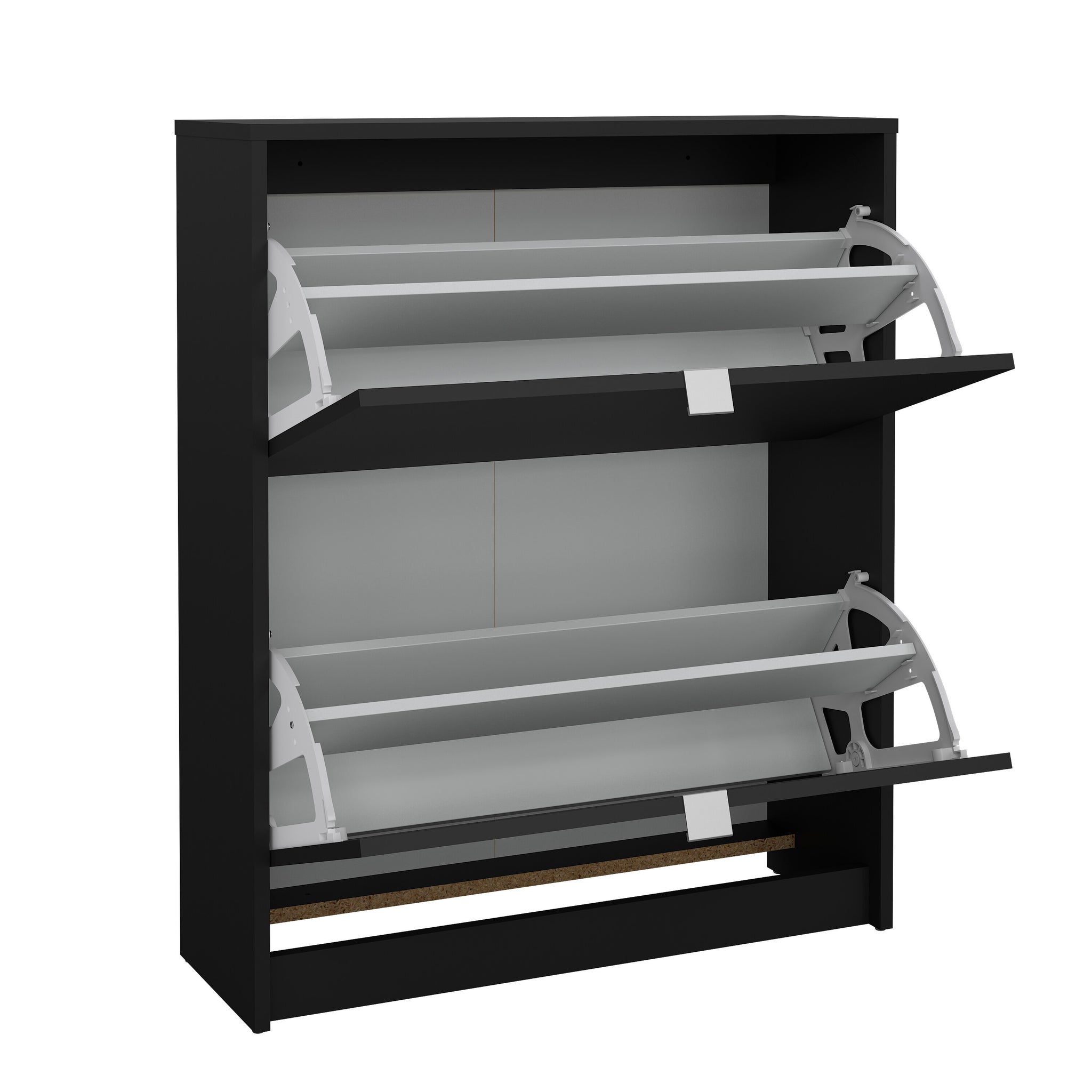 RUNIK | ארון נעליים ממלמין, עם מדפים כפולים