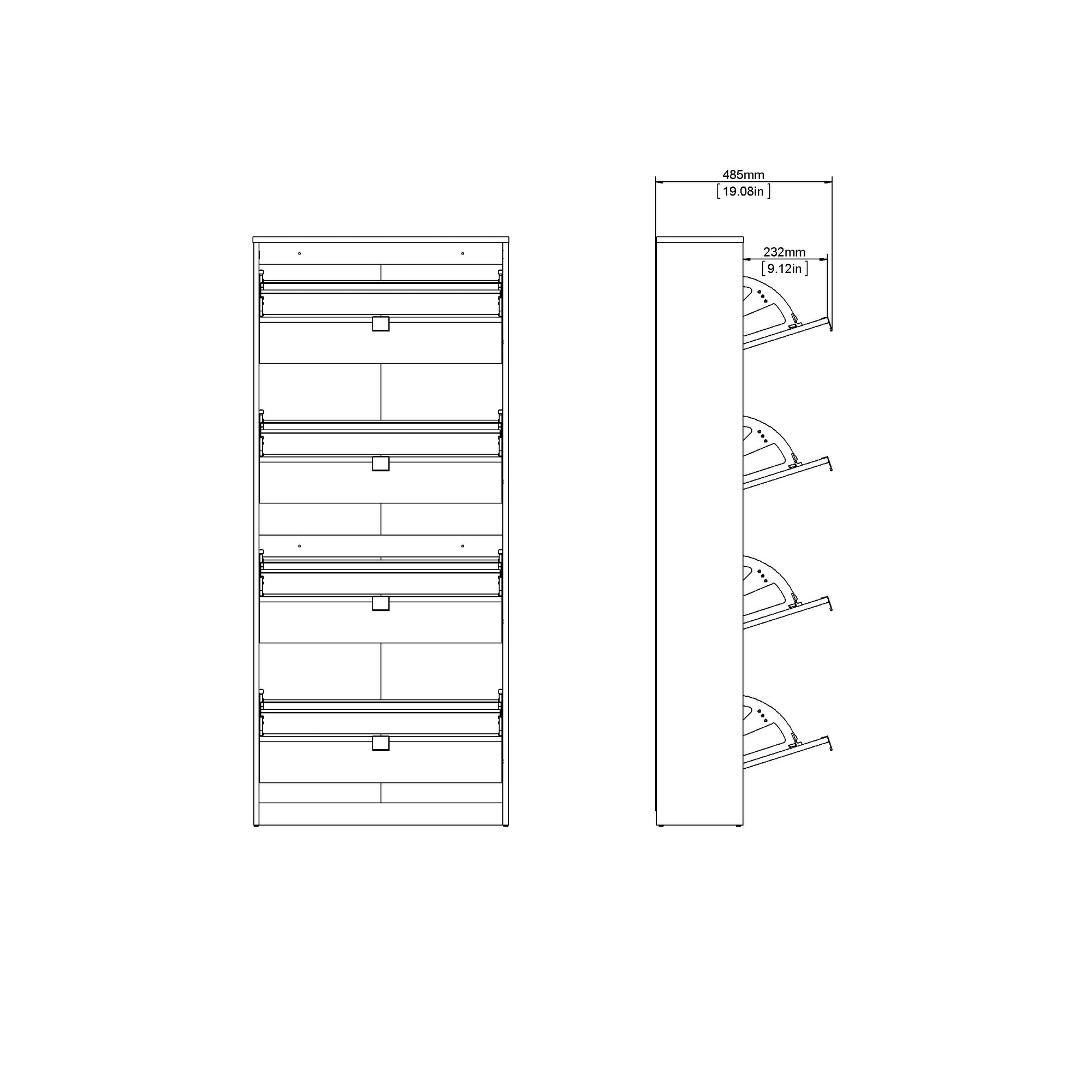 HAKONO | ארון נעליים ממלמין