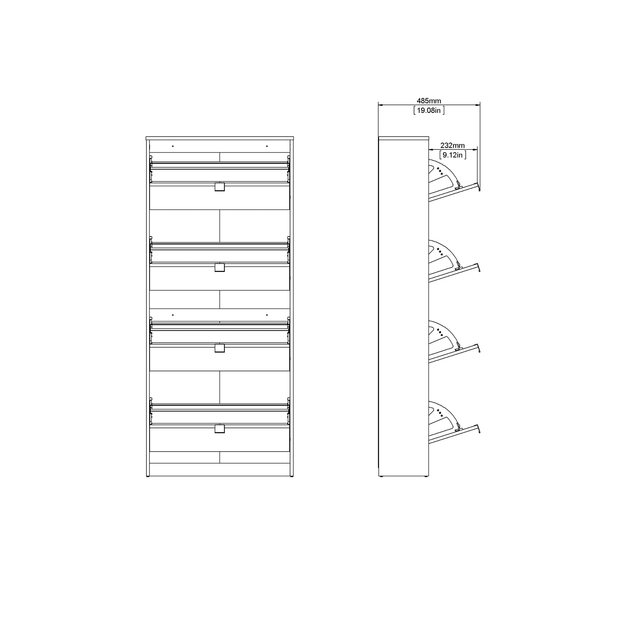 HAKONO | ארון נעליים ממלמין
