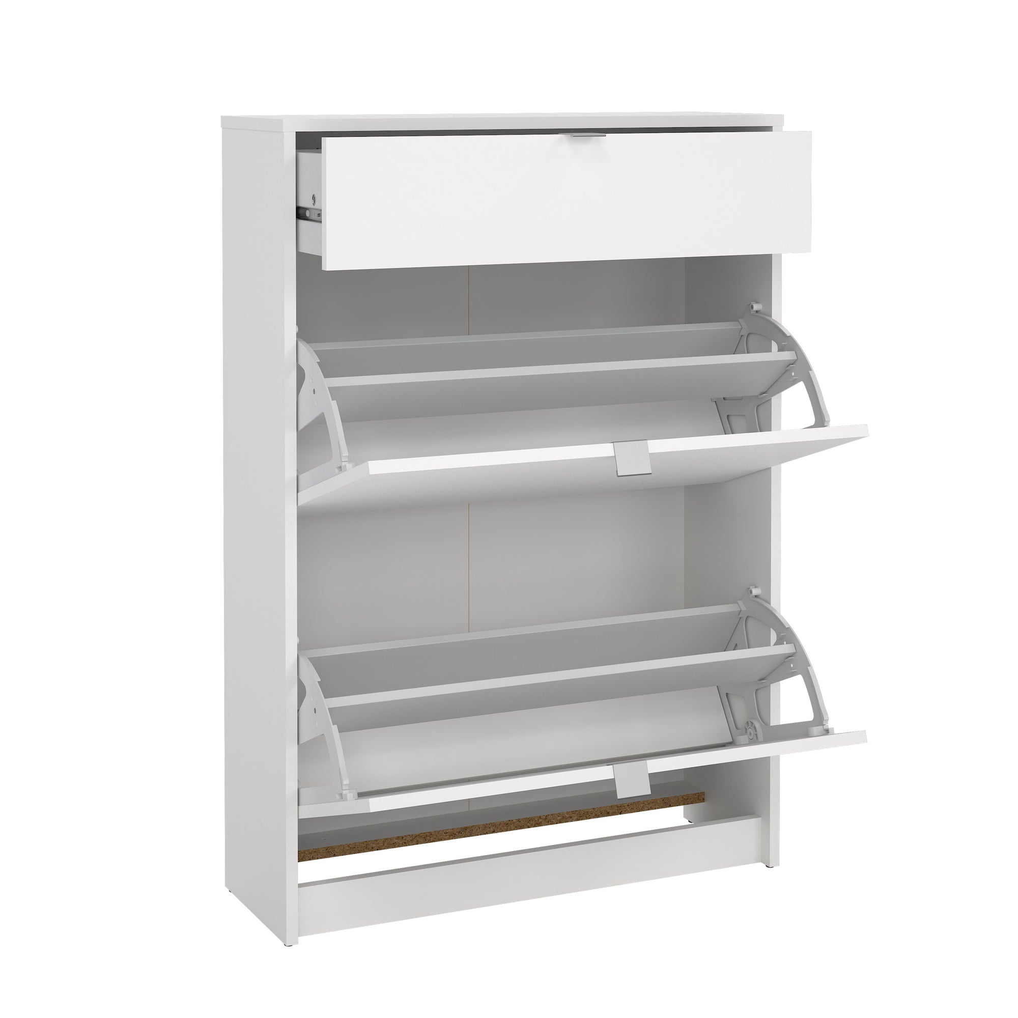 DAGLU | ארון נעליים מלמין עם מגירה ומדפים כפולים