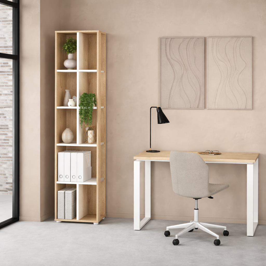 KOTEK | ספריה צרה עם 5 מדפים פתוחים וצד פתוח - KUALA