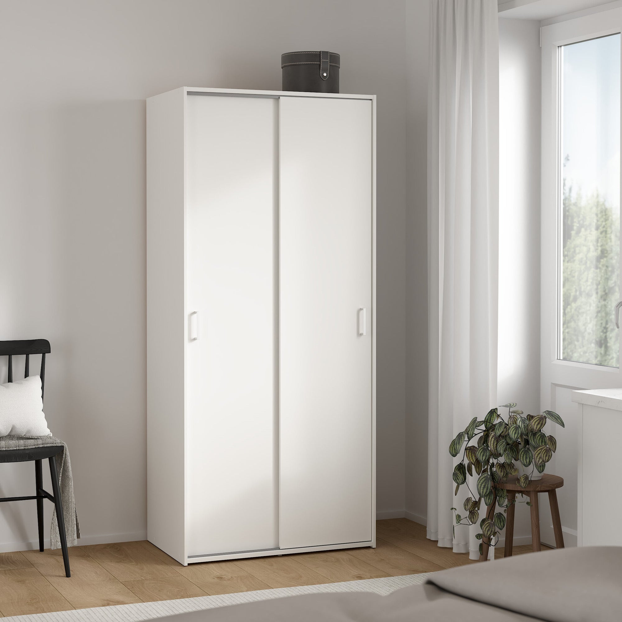 HALVY | ארון הזזה 2 דלתות, בחיפוי מלמין