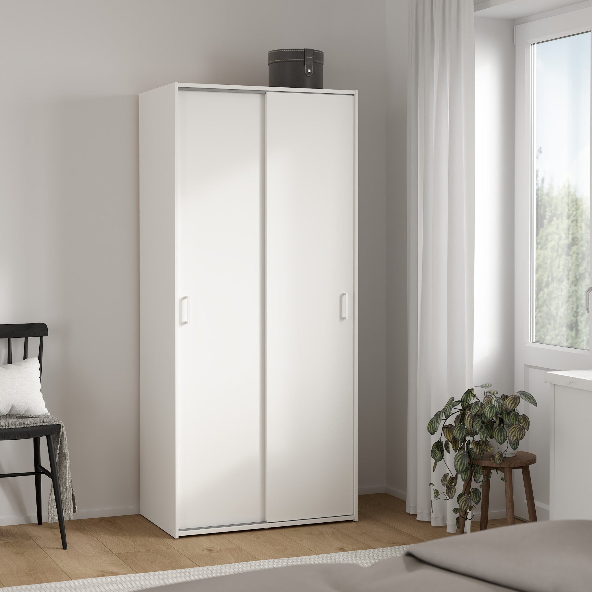 HALVY | ארון הזזה 2 דלתות, בחיפוי מלמין