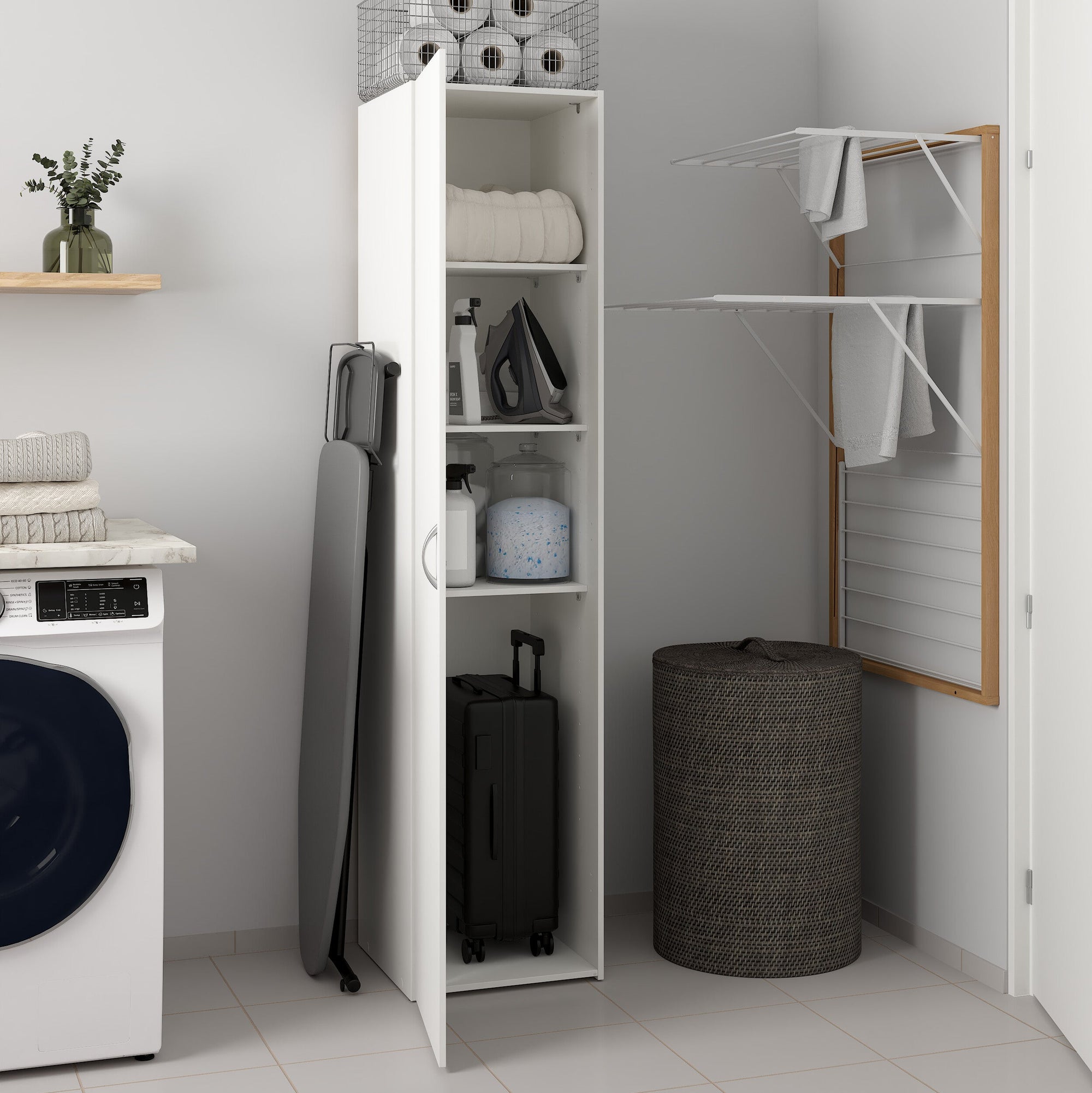 TRAYGS | ארון פתיחה צר עם דלת אחת, בחיפוי מלמין - KUALA