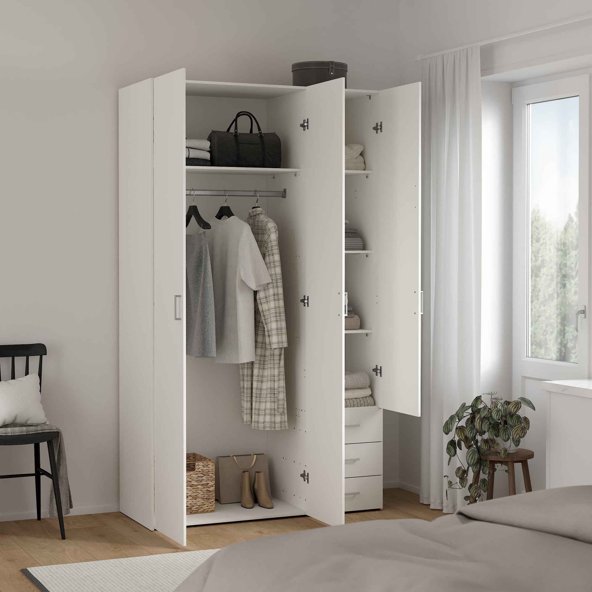 RESE | ארון דלתות פתיחה בחיפוי מלמין