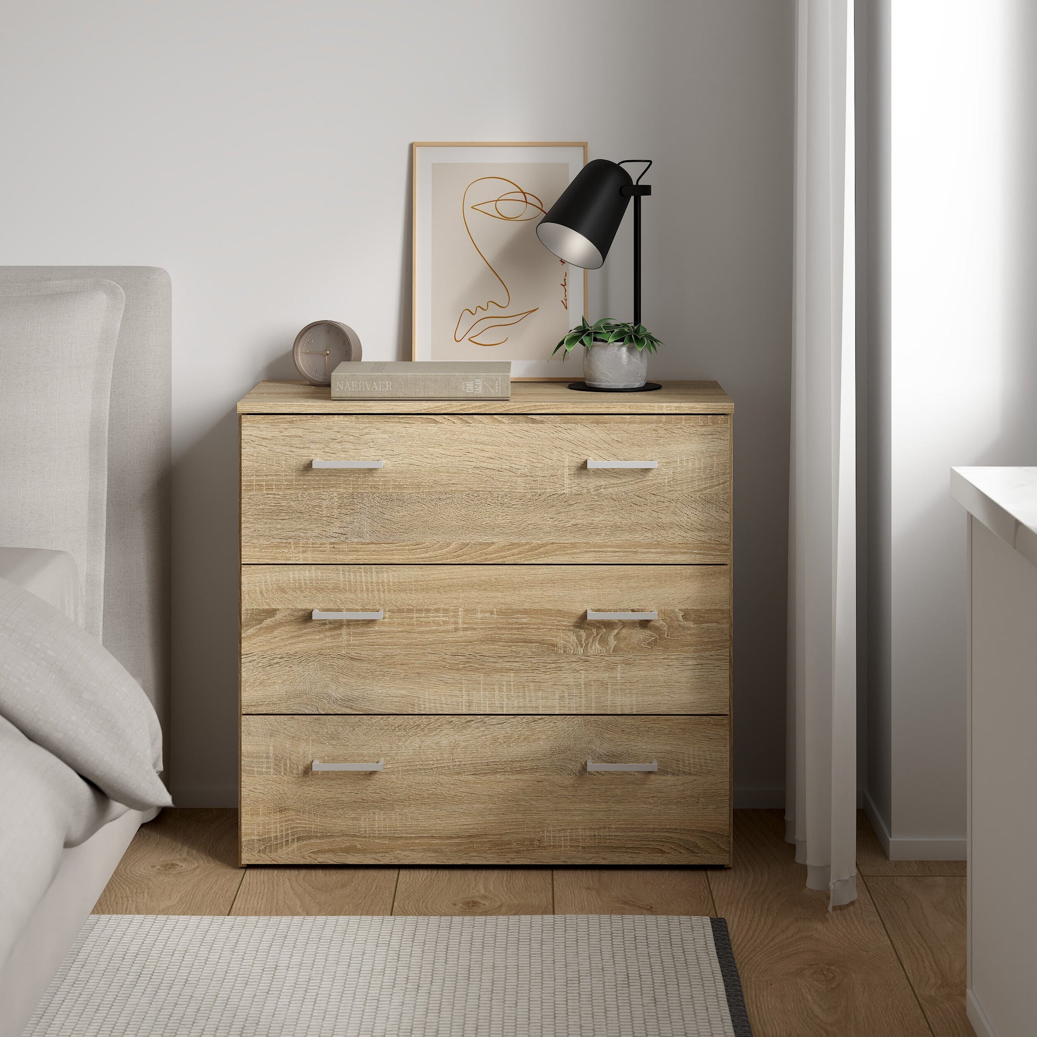 ASHI | קומודה ממלמין, עם 3 מגירות