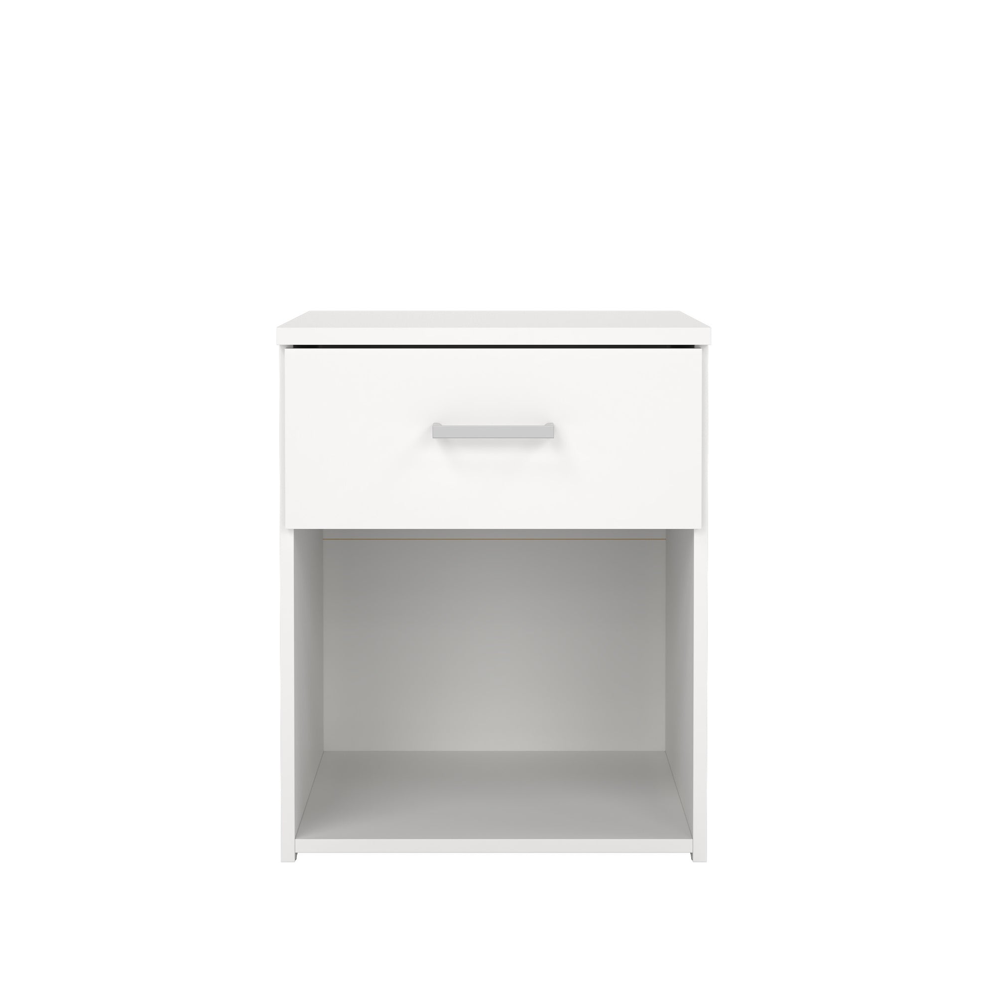 REIN | שידת לילה ממלמין 38/36 ס"מ, עם מגירה ומדף פתוח