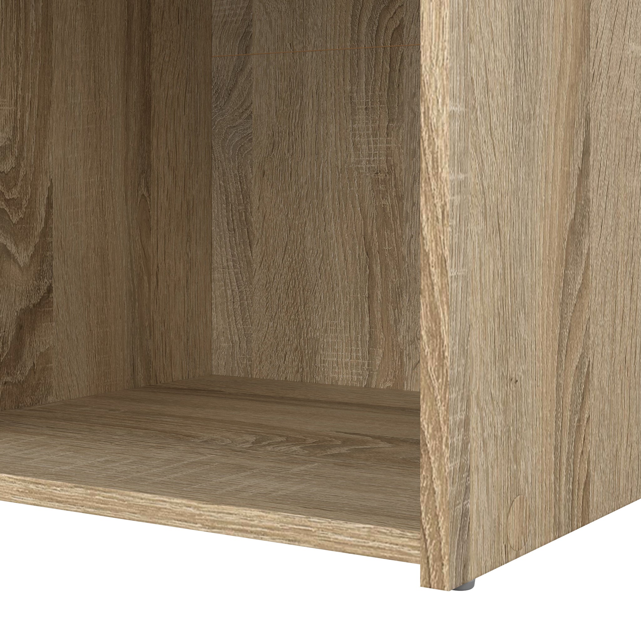 REIN | שידת לילה ממלמין 38/36 ס"מ, עם מגירה ומדף פתוח