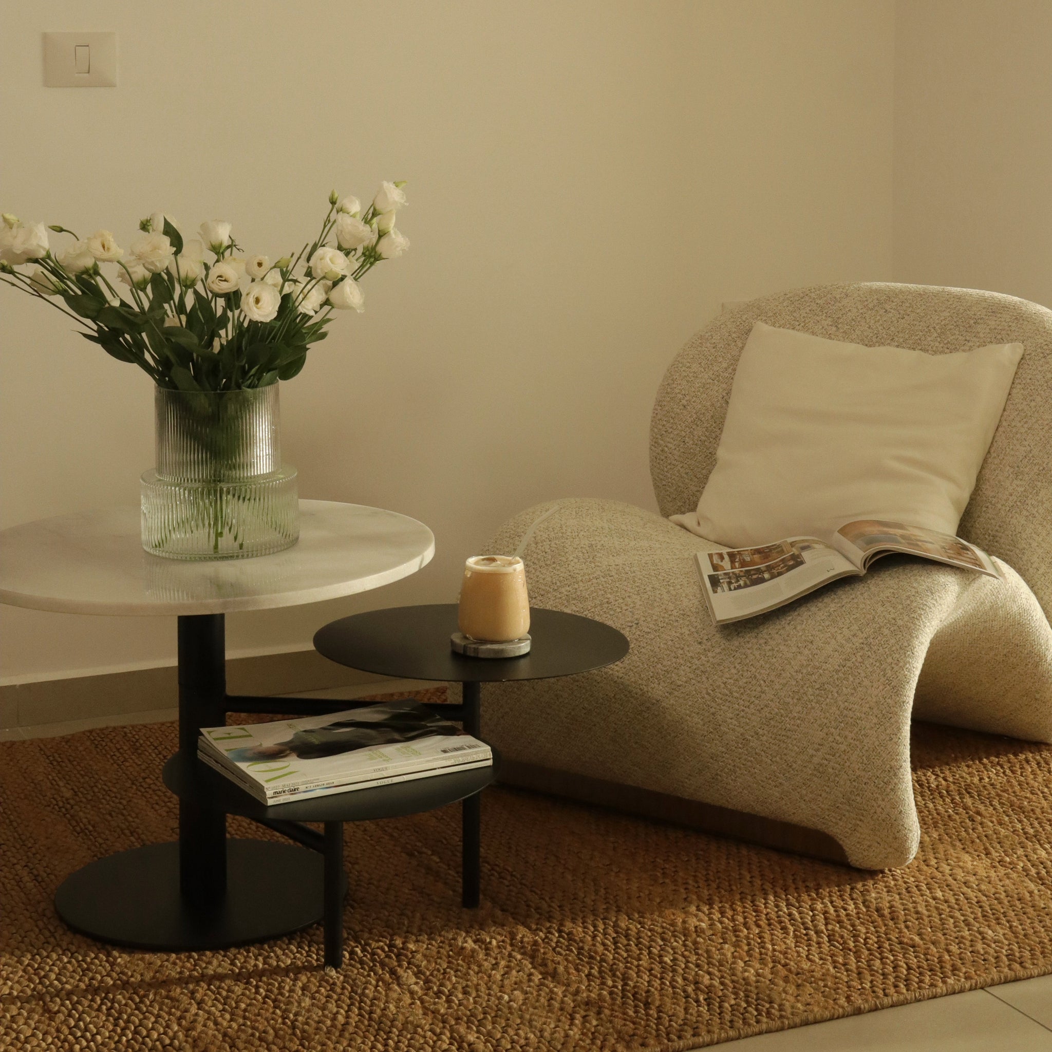 HOGENSS | כורסת ברבור מעוגלת