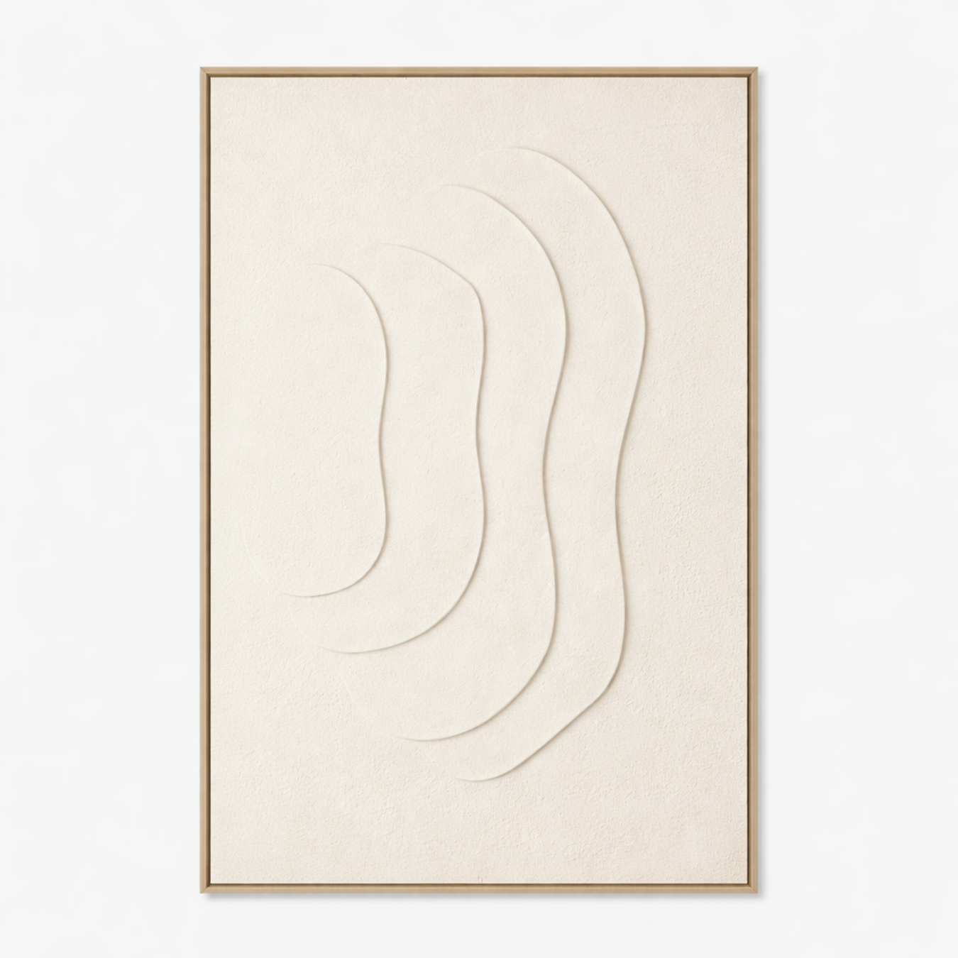 MEYA | פרינט דיגיטלי מופשט במסגרת עץ מלא