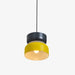 תמונה מזווית מספר 2 של המוצר VITROM | מנורת תליה מודרנית בגווני צהוב, לבן ואפור