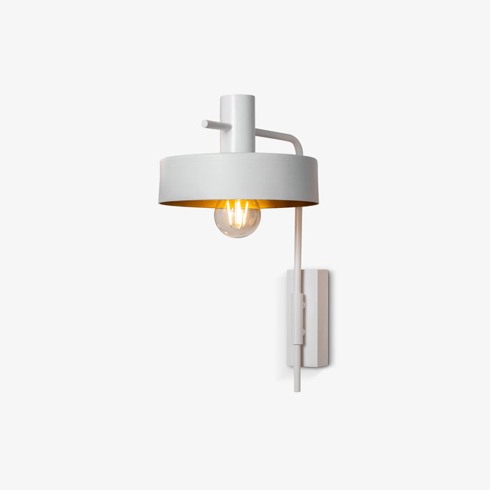 CDIZ | מנורת קיר מעוצבת בגוון לבן וזהב