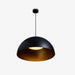 תמונה מזווית מספר 1 של המוצר Malaga | מנורת תליה מעוצבת בגווני שחור וזהב