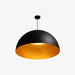 תמונה מזווית מספר 2 של המוצר Malaga | מנורת תליה מעוצבת בגווני שחור וזהב